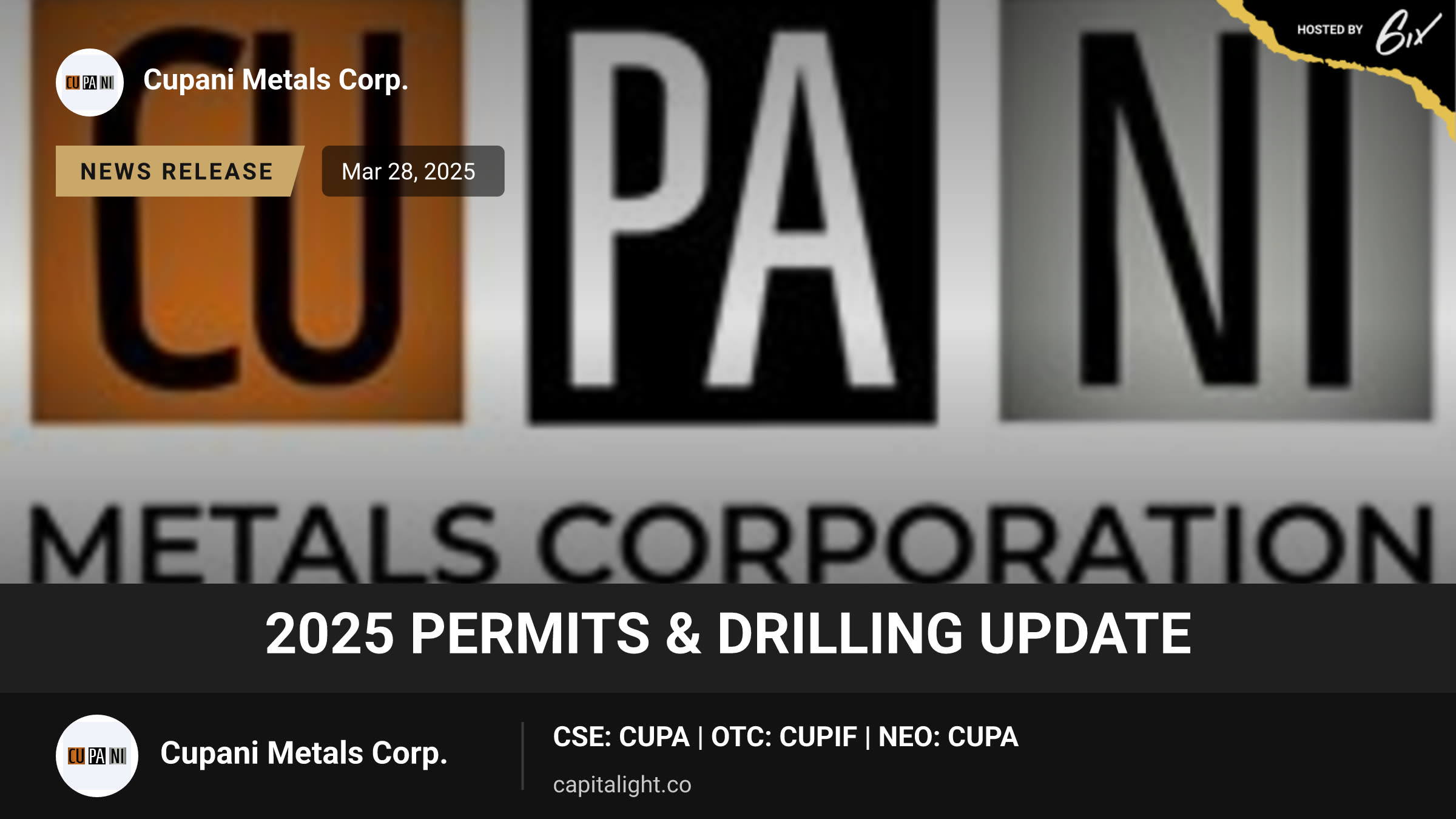 2025 Permits & Drilling Update