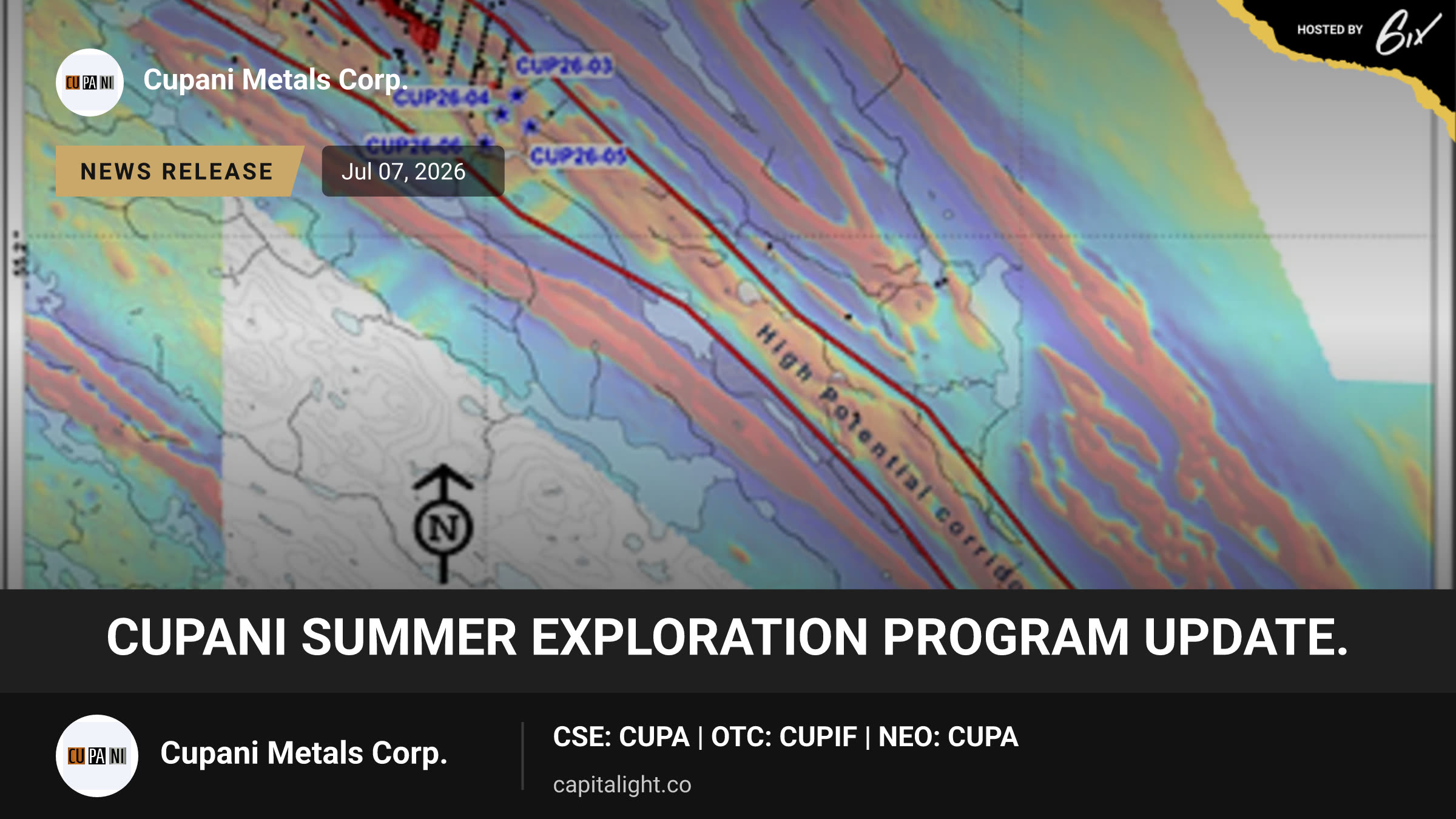 Cupani summer exploration program update.