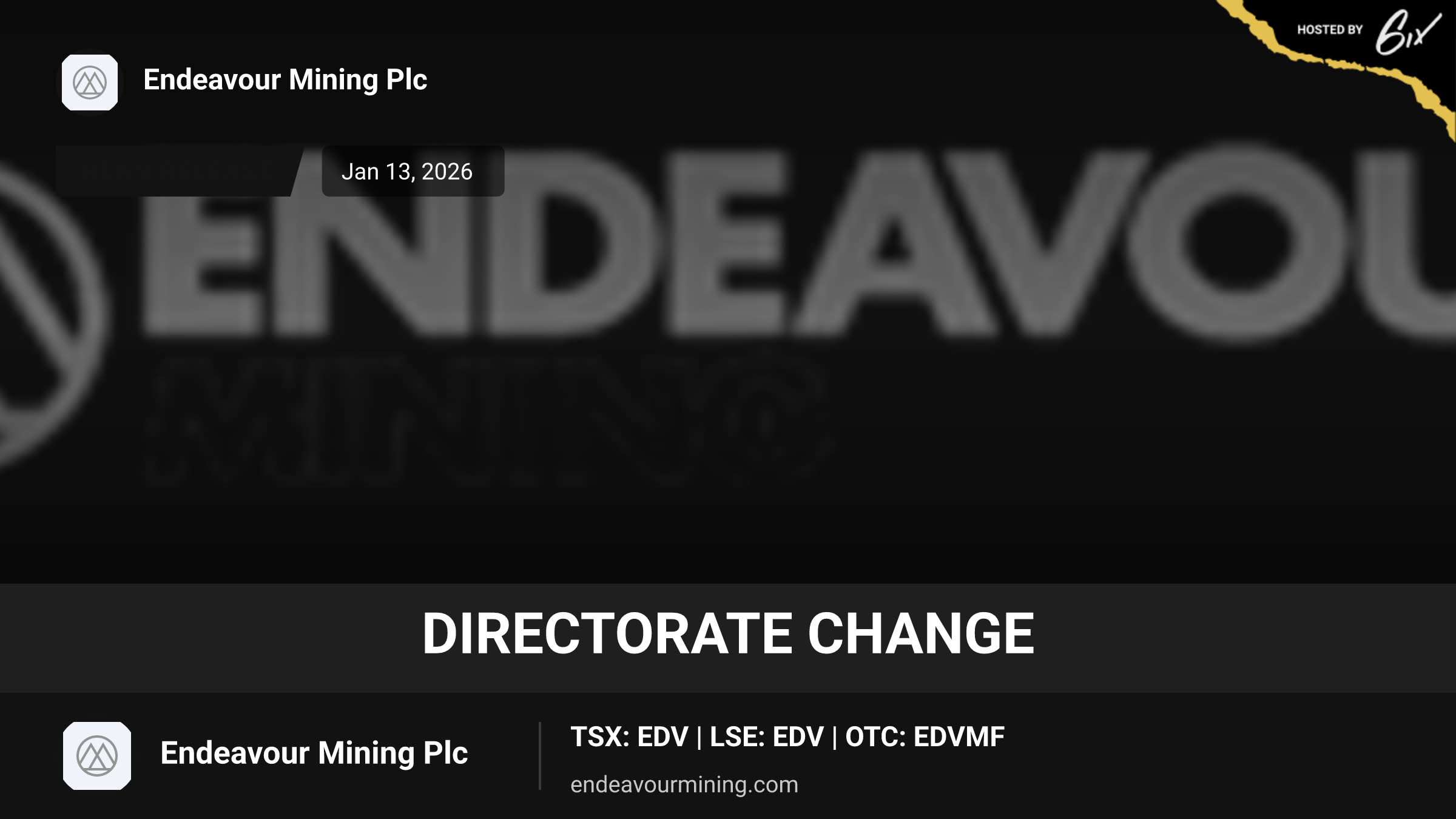 Directorate Change