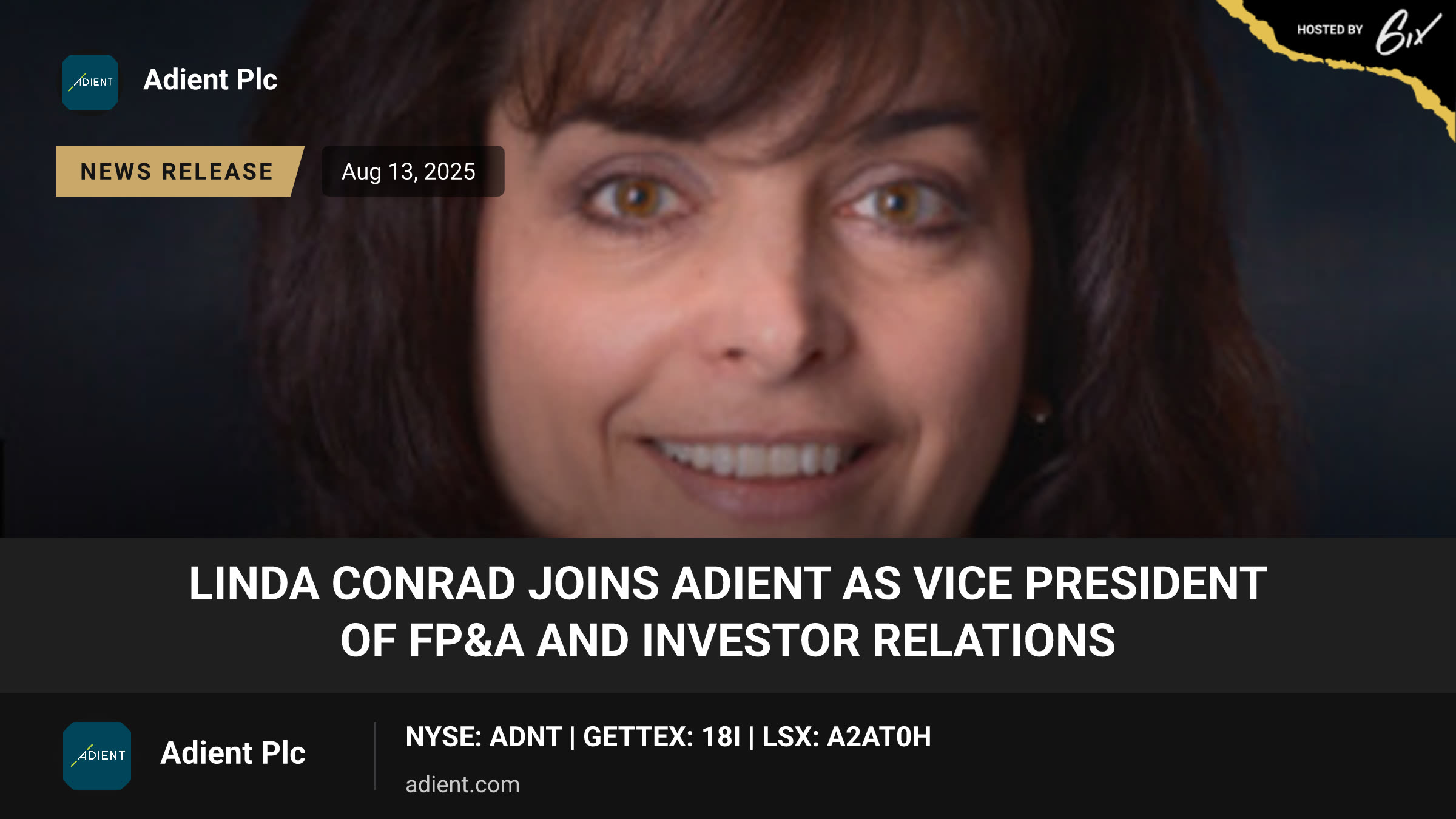 Linda Conrad joins Adient as vice president of FP&A and Investor Relations