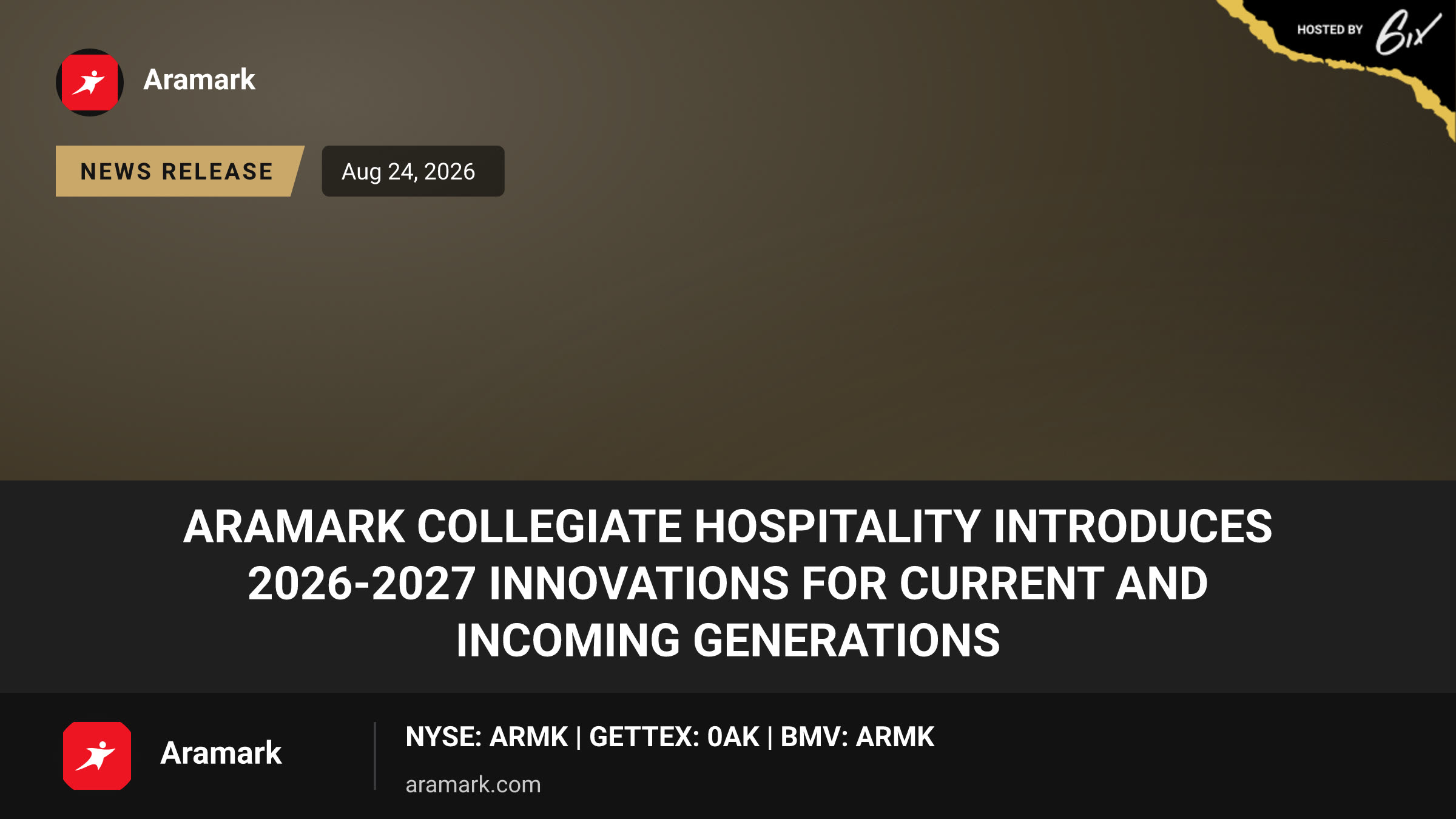 Aramark Collegiate Hospitality Introduces 2026-2027 Innovations for Current and Incoming Generations