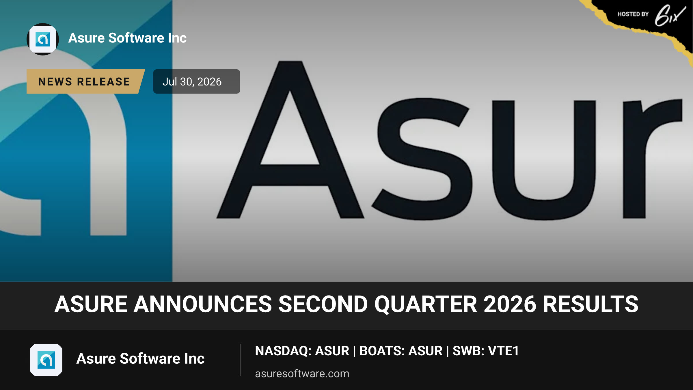Asure Announces Second Quarter 2026 Results