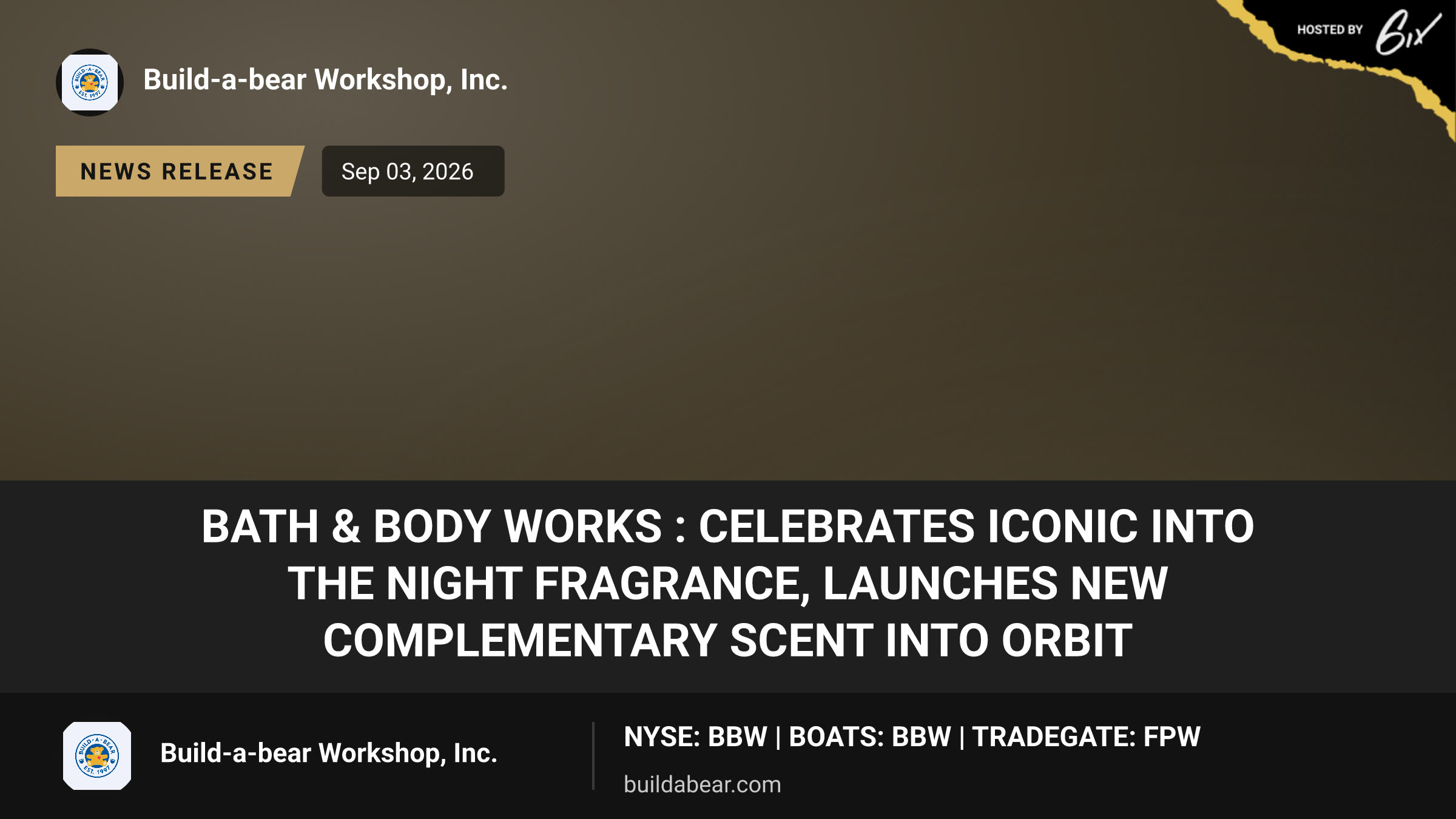 Bath & Body Works : Celebrates Iconic Into the Night Fragrance, Launches New Complementary Scent Into Orbit