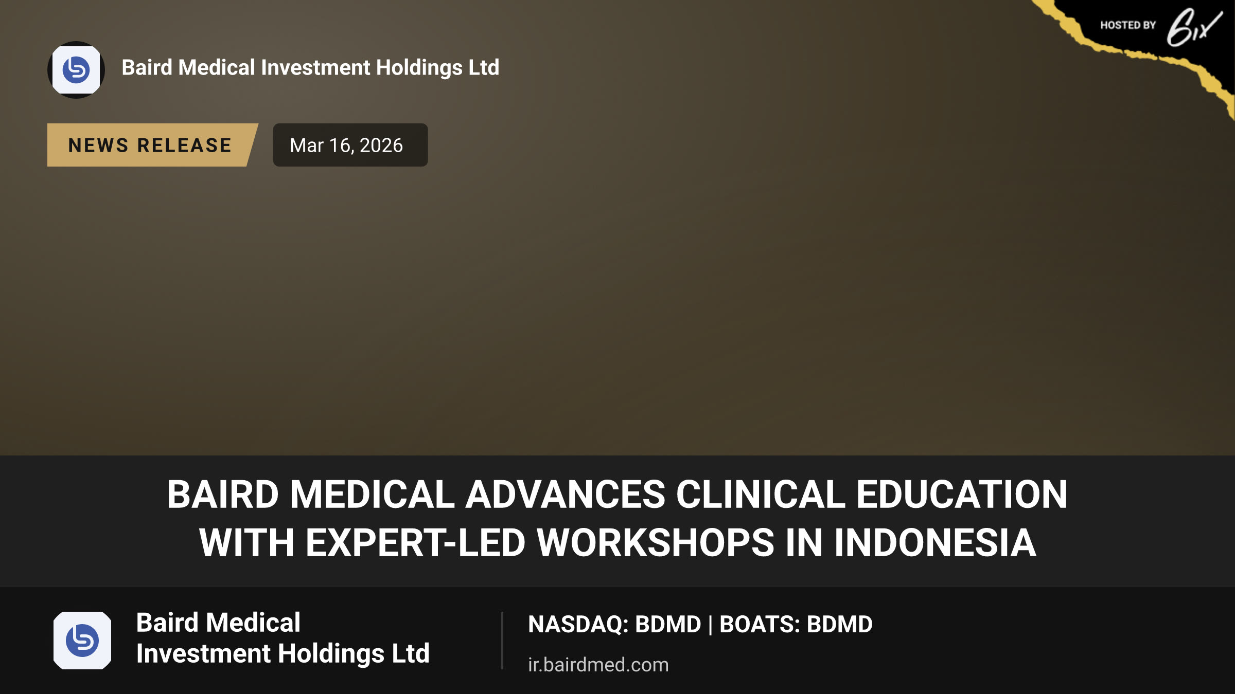 Baird Medical Advances Clinical Education with Expert-Led Workshops in Indonesia