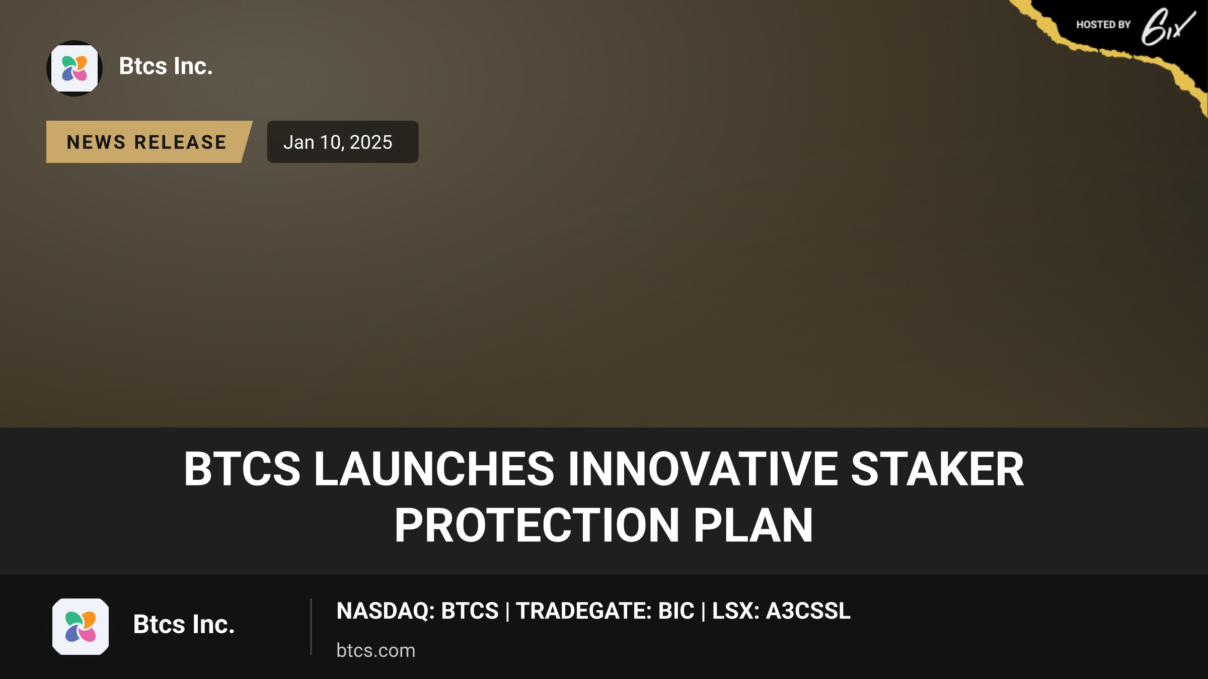 BTCS Launches Innovative Staker Protection Plan