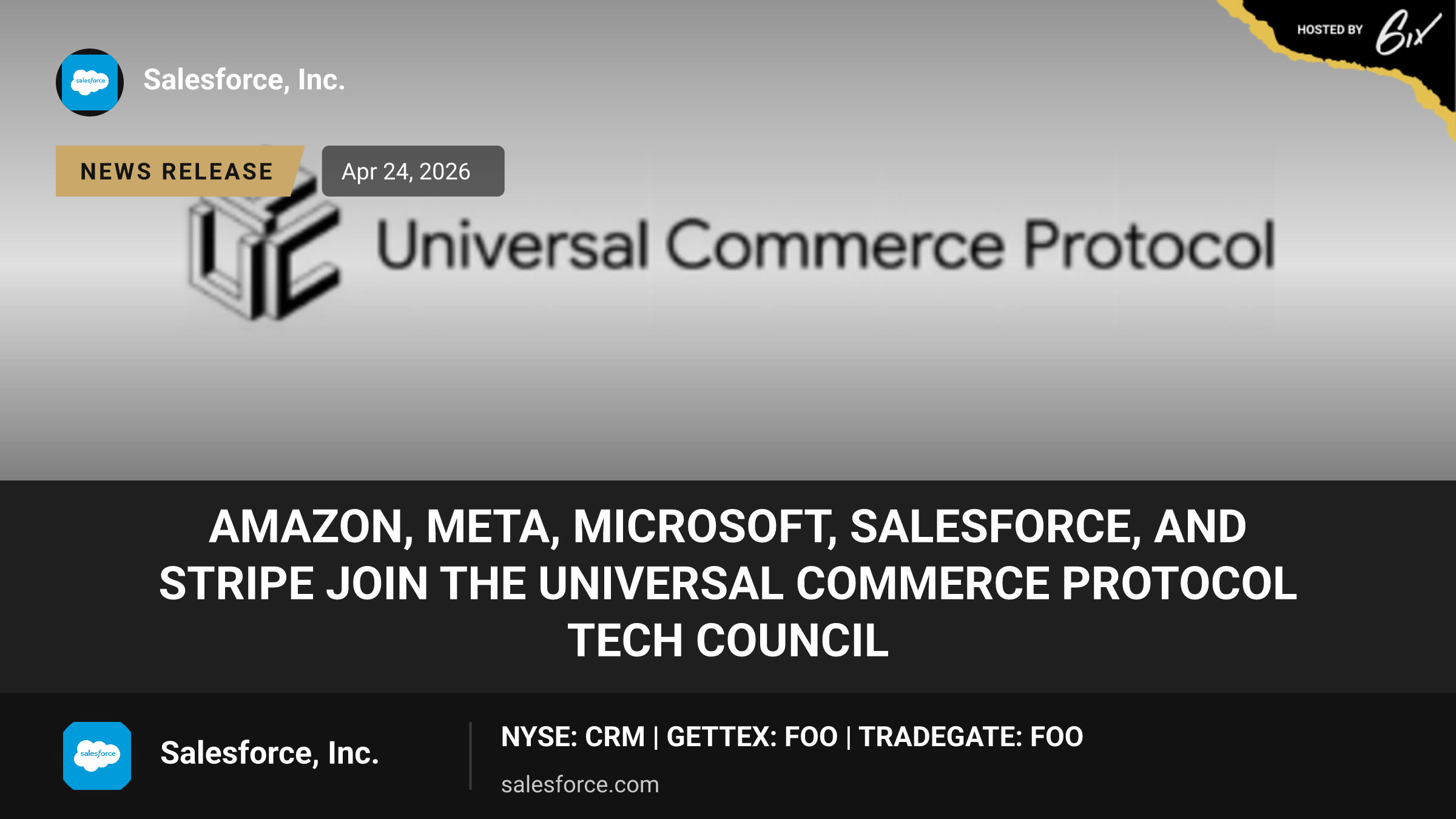 Amazon, Meta, Microsoft, Salesforce, and Stripe Join the Universal Commerce Protocol Tech Council