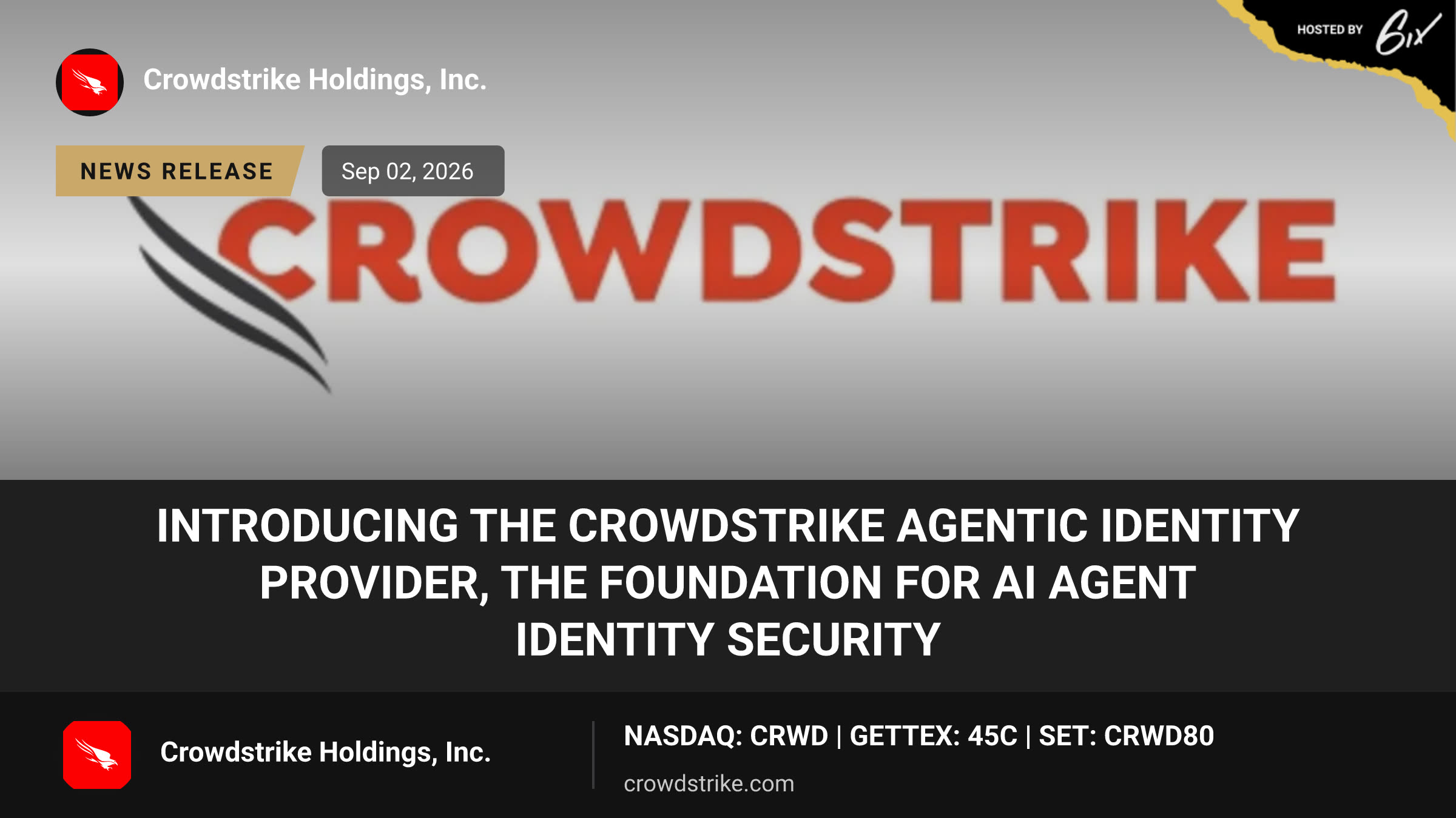 Introducing the CrowdStrike Agentic Identity Provider, the Foundation for AI Agent Identity Security