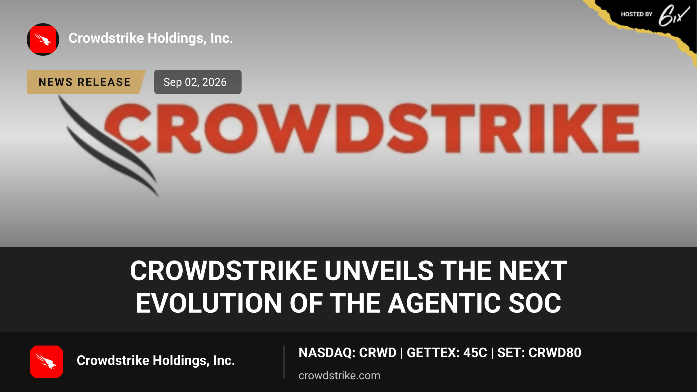 CrowdStrike Unveils the Next Evolution of the Agentic SOC