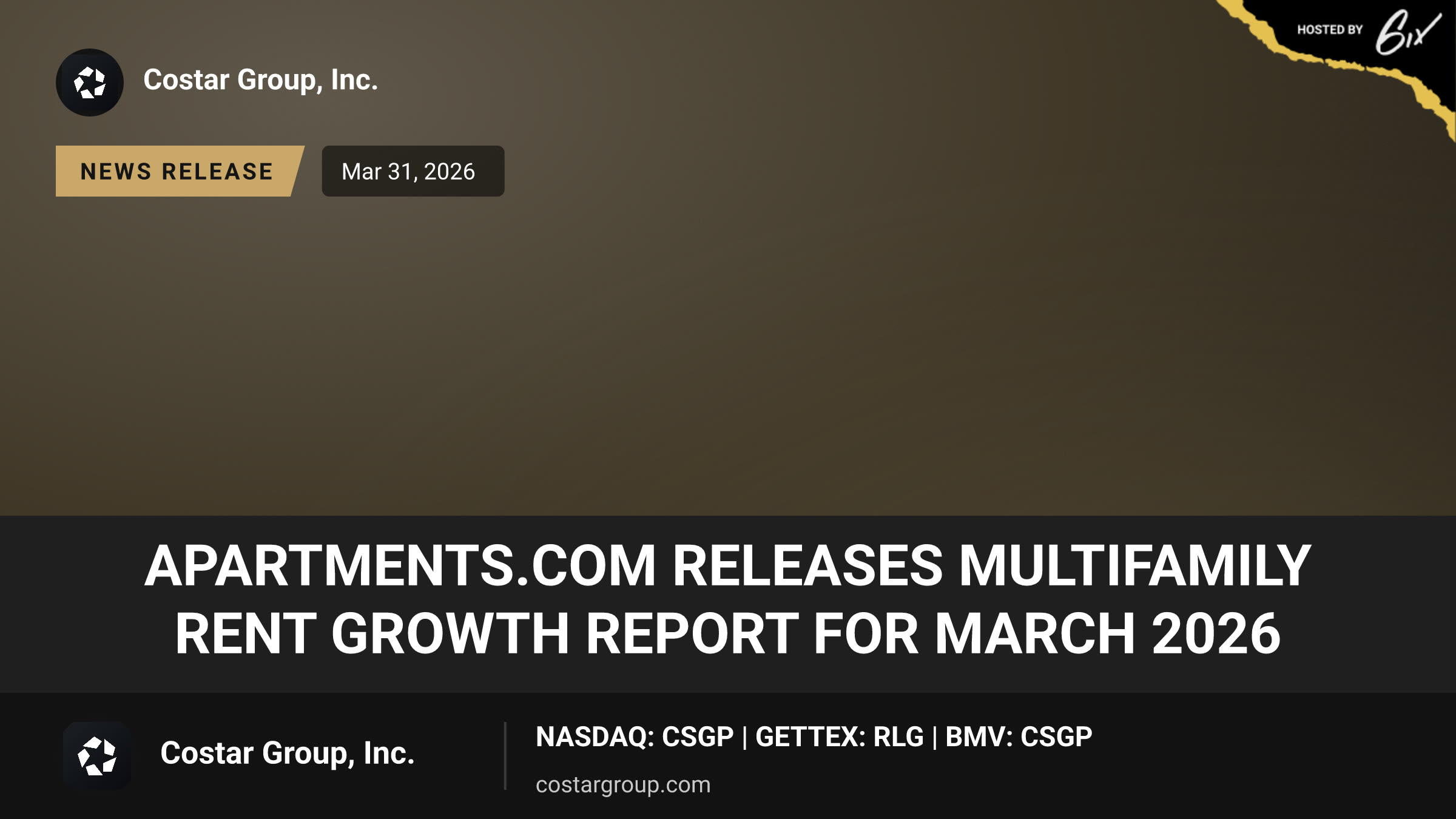 Apartments.com Releases Multifamily Rent Growth Report for March 2026