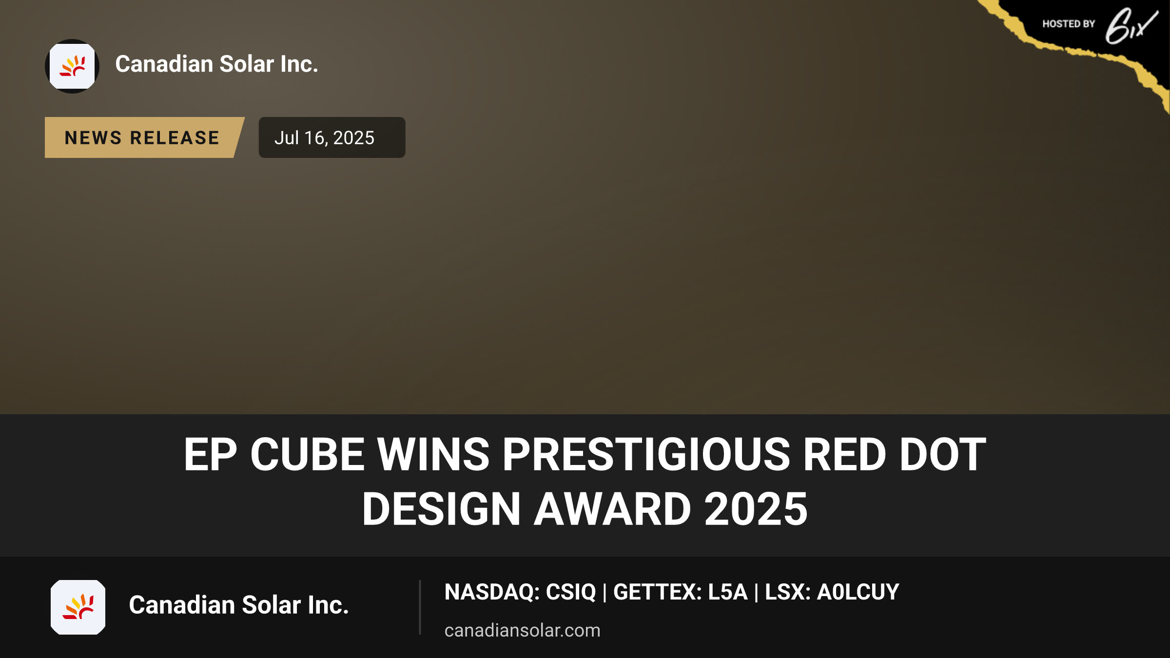 EP Cube Wins Prestigious Red Dot Design Award 2025