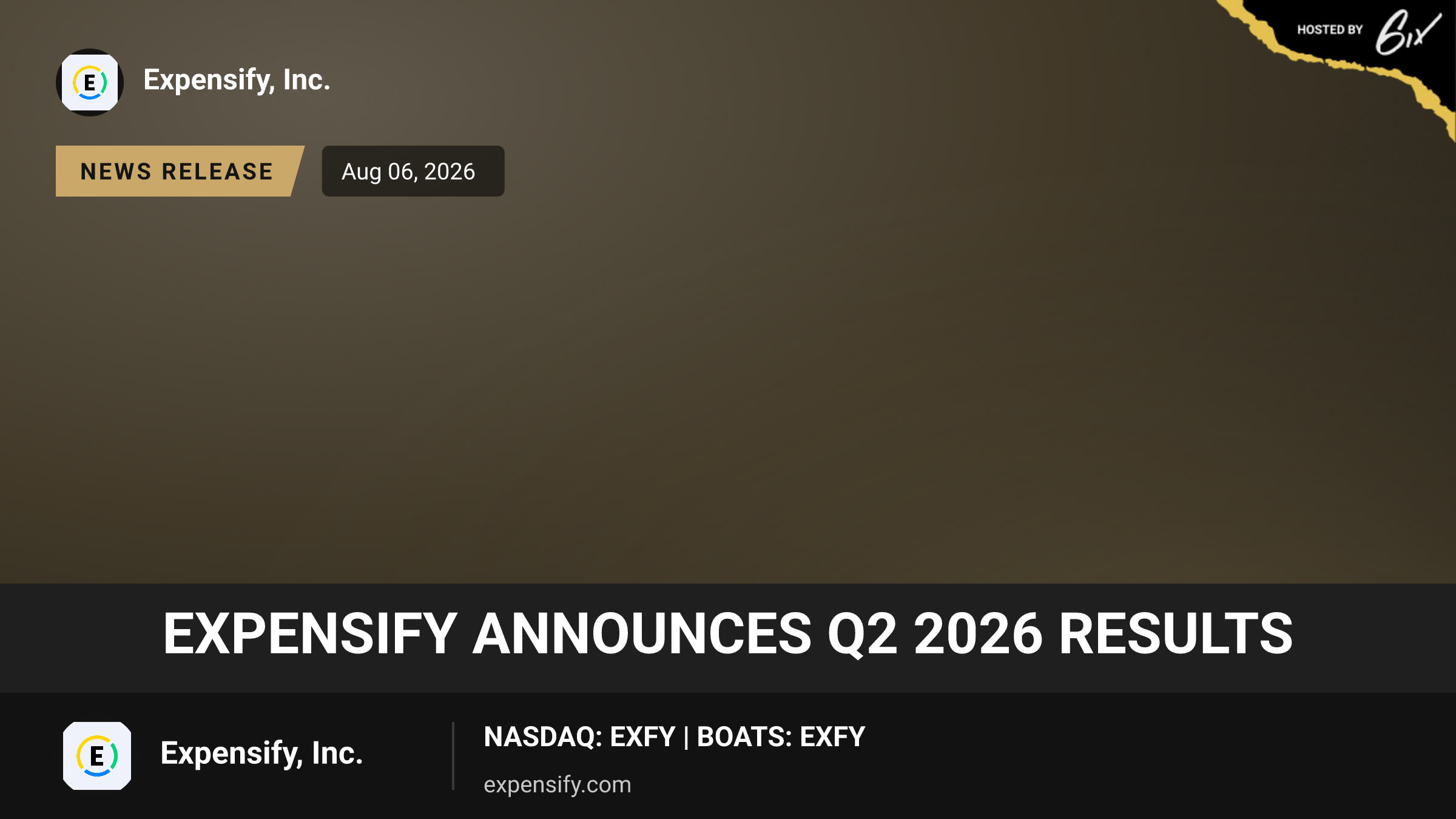 Expensify Announces Q2 2026 Results