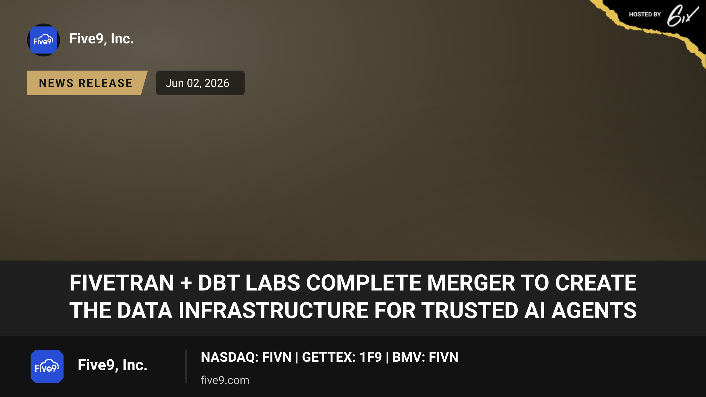Fivetran + dbt Labs Complete Merger to Create the Data Infrastructure for Trusted AI Agents