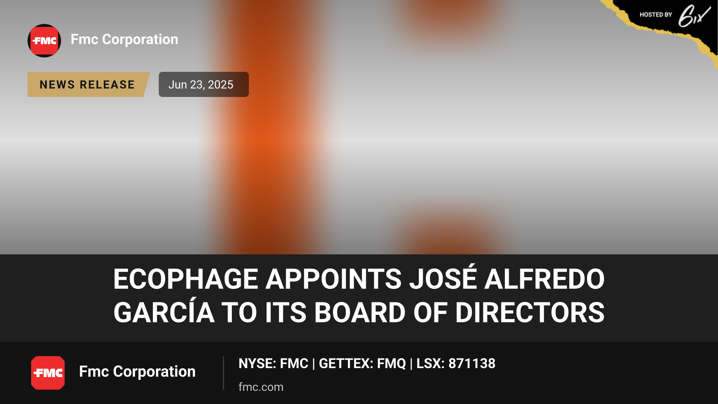 EcoPhage Appoints José Alfredo García to its Board Of Directors