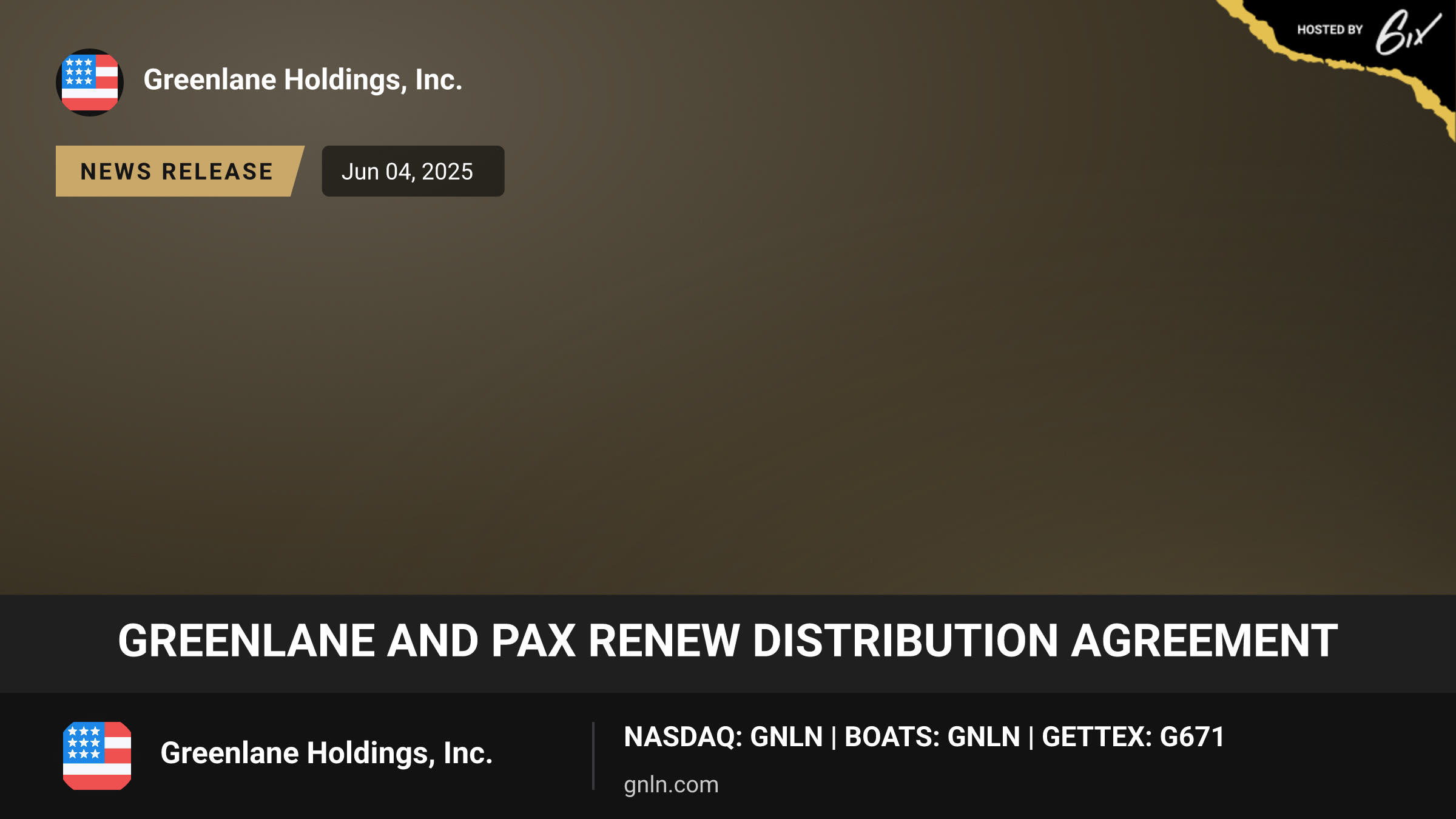 Greenlane and PAX Renew Distribution Agreement