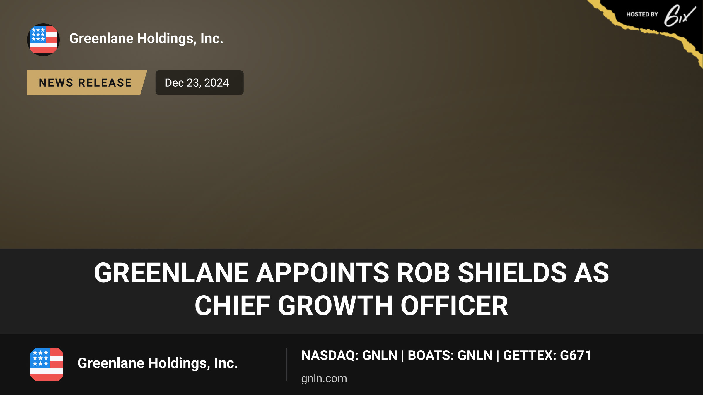 Greenlane Appoints Rob Shields as Chief Growth Officer