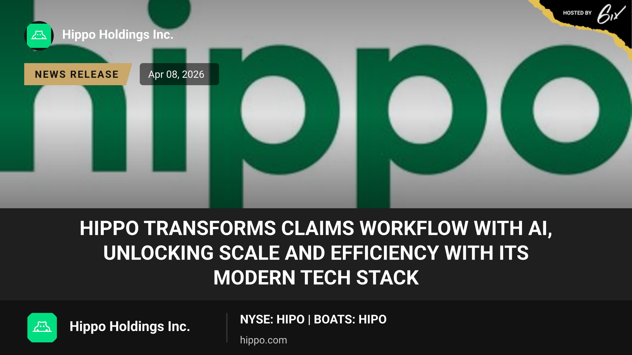 Hippo Transforms Claims Workflow with AI, Unlocking Scale and Efficiency with Its Modern Tech Stack