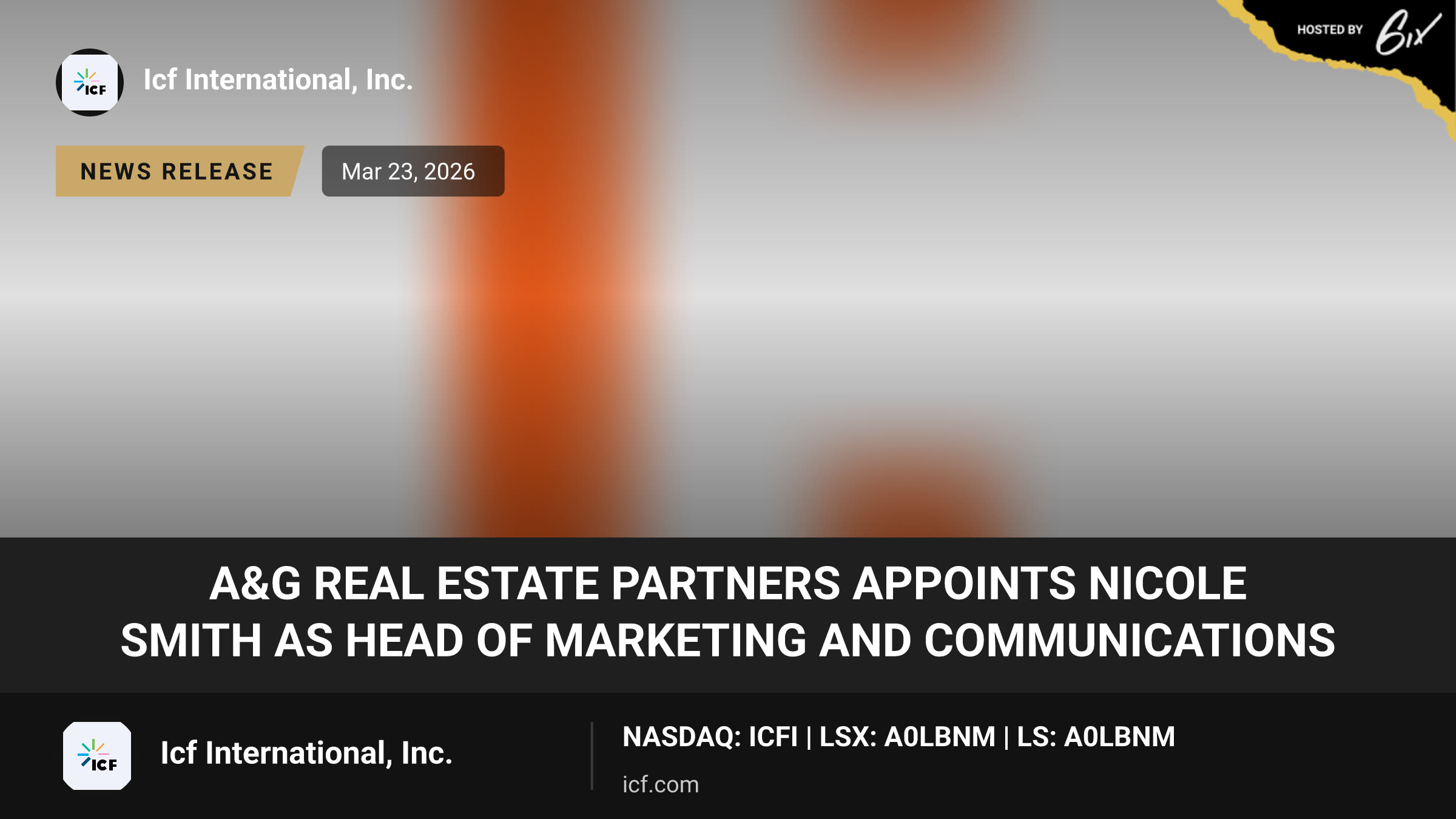 A&G Real Estate Partners Appoints Nicole Smith as Head of Marketing and Communications