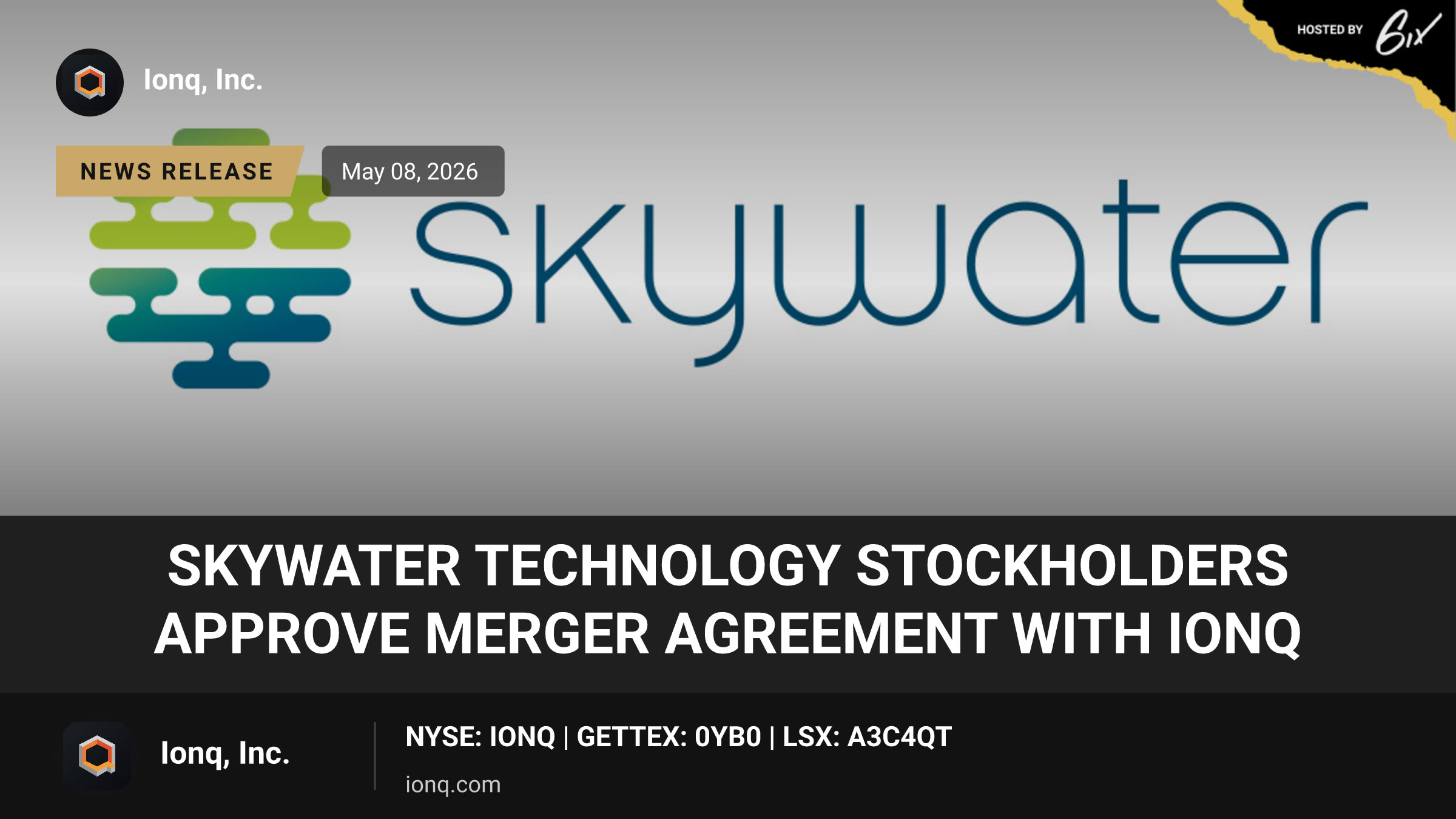 SkyWater Technology Stockholders Approve Merger Agreement with IonQ