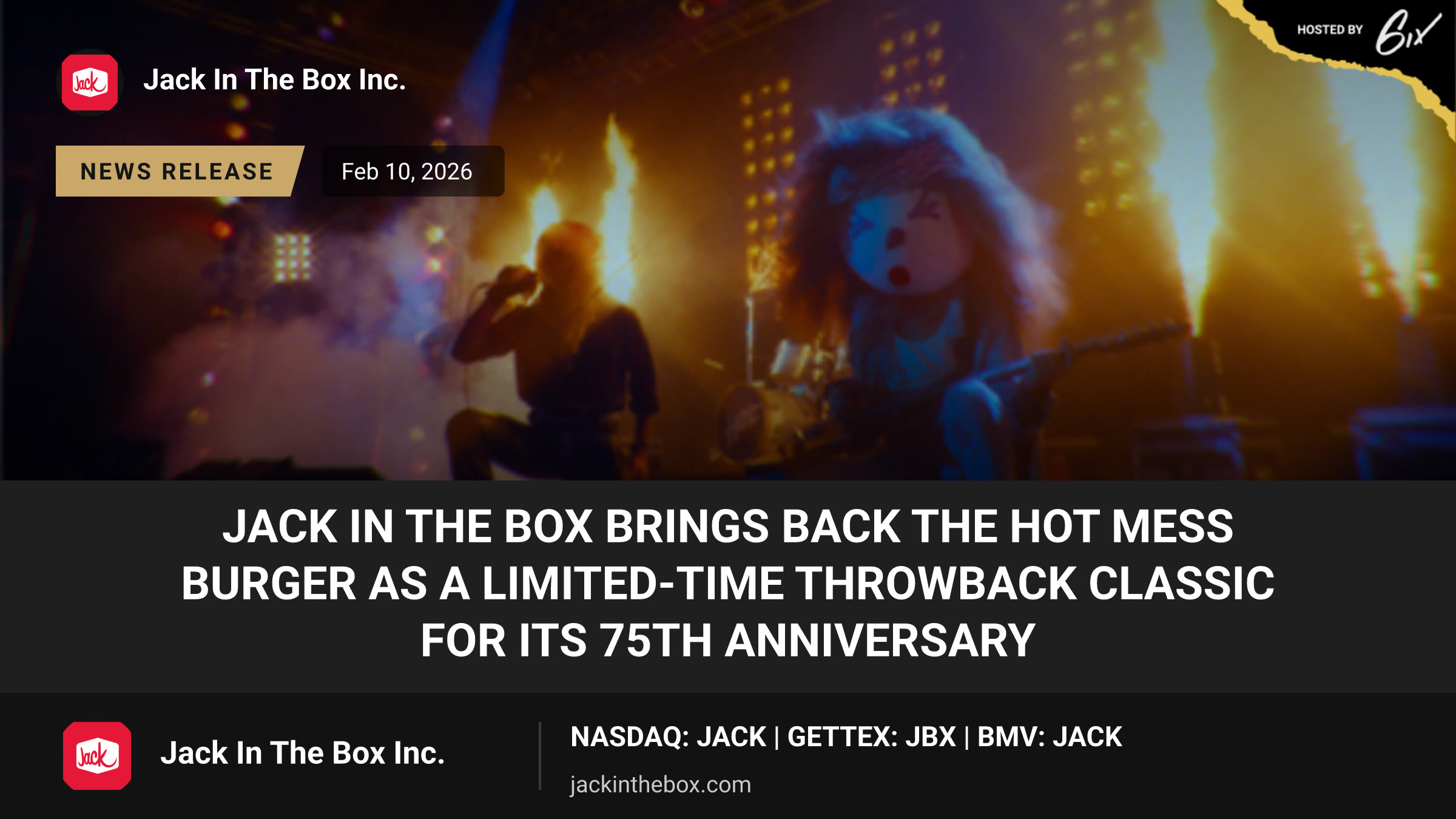 Jack in the Box Brings Back the Hot Mess Burger as a Limited-Time Throwback Classic for Its 75th Anniversary