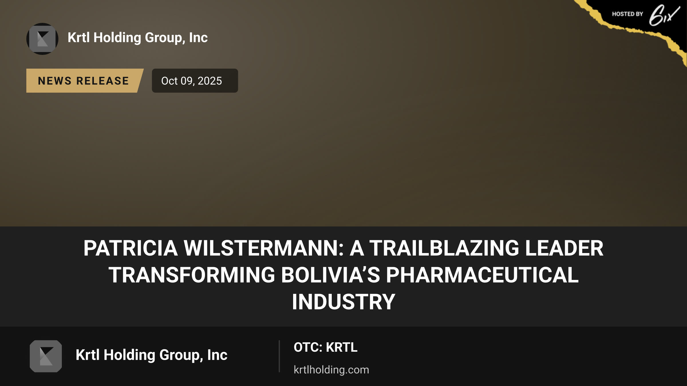 Patricia Wilstermann: A Trailblazing Leader Transforming Bolivia’s Pharmaceutical Industry