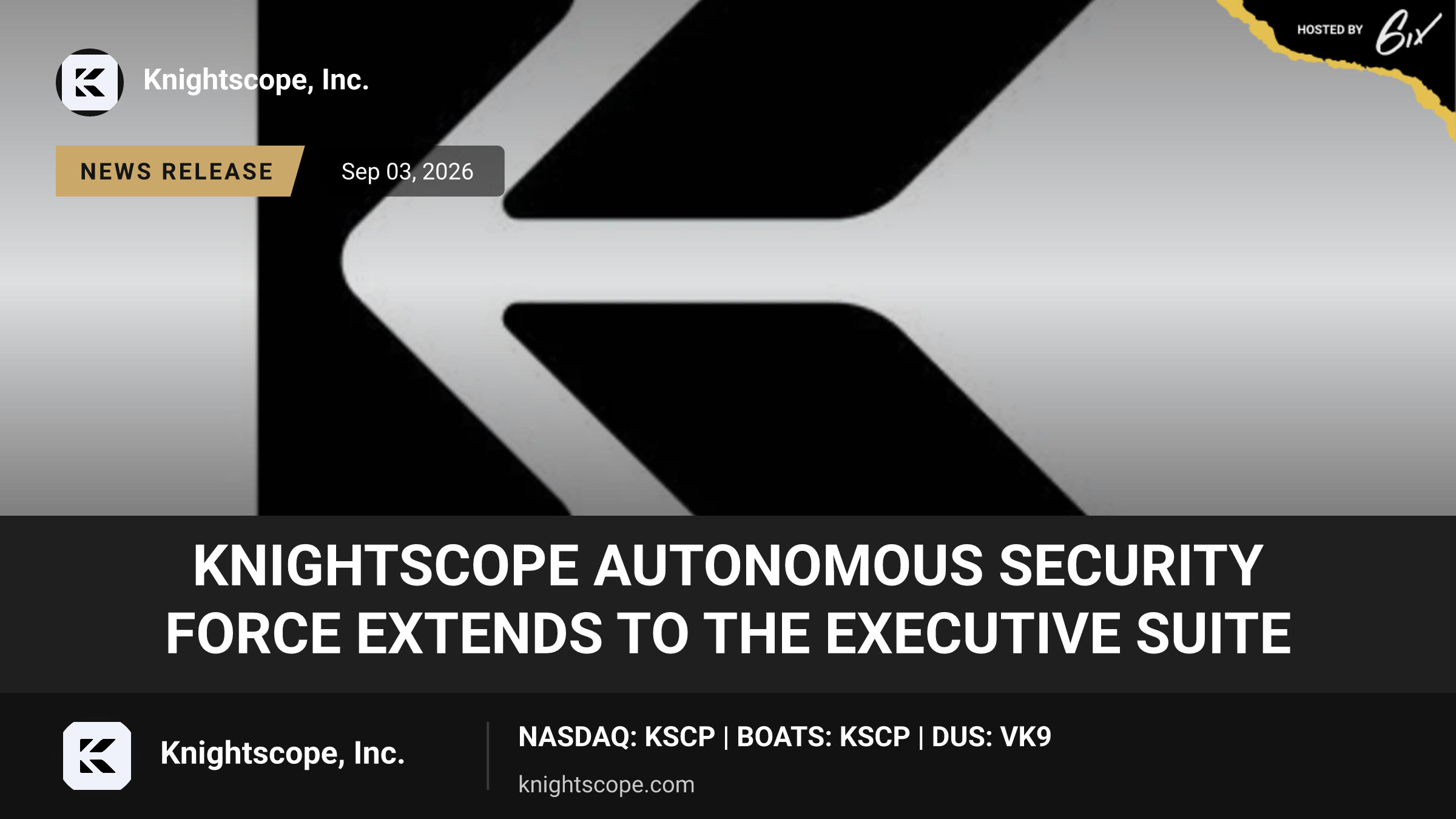 Knightscope Autonomous Security Force Extends to the Executive Suite