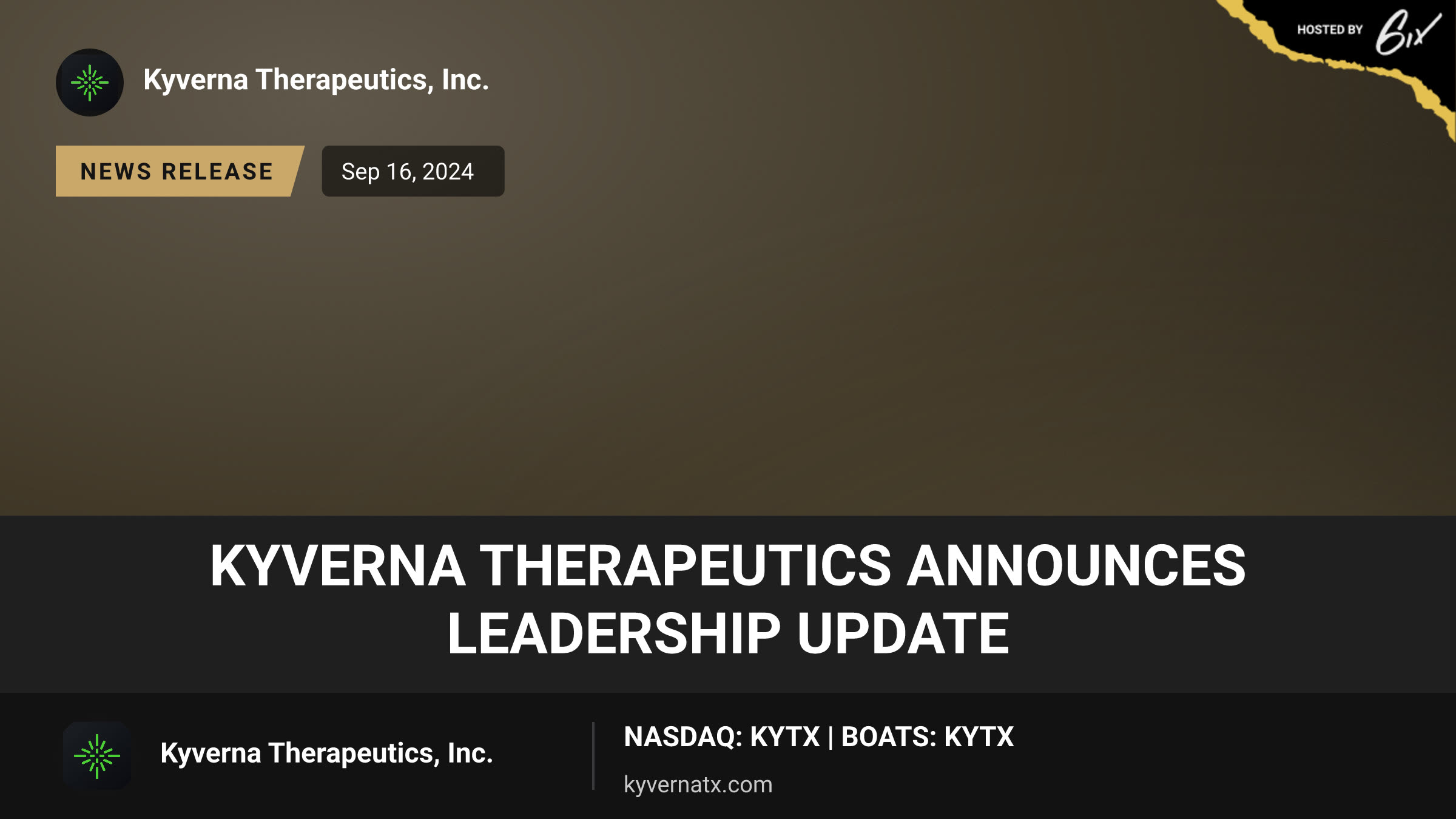Kyverna Therapeutics Announces Leadership Update