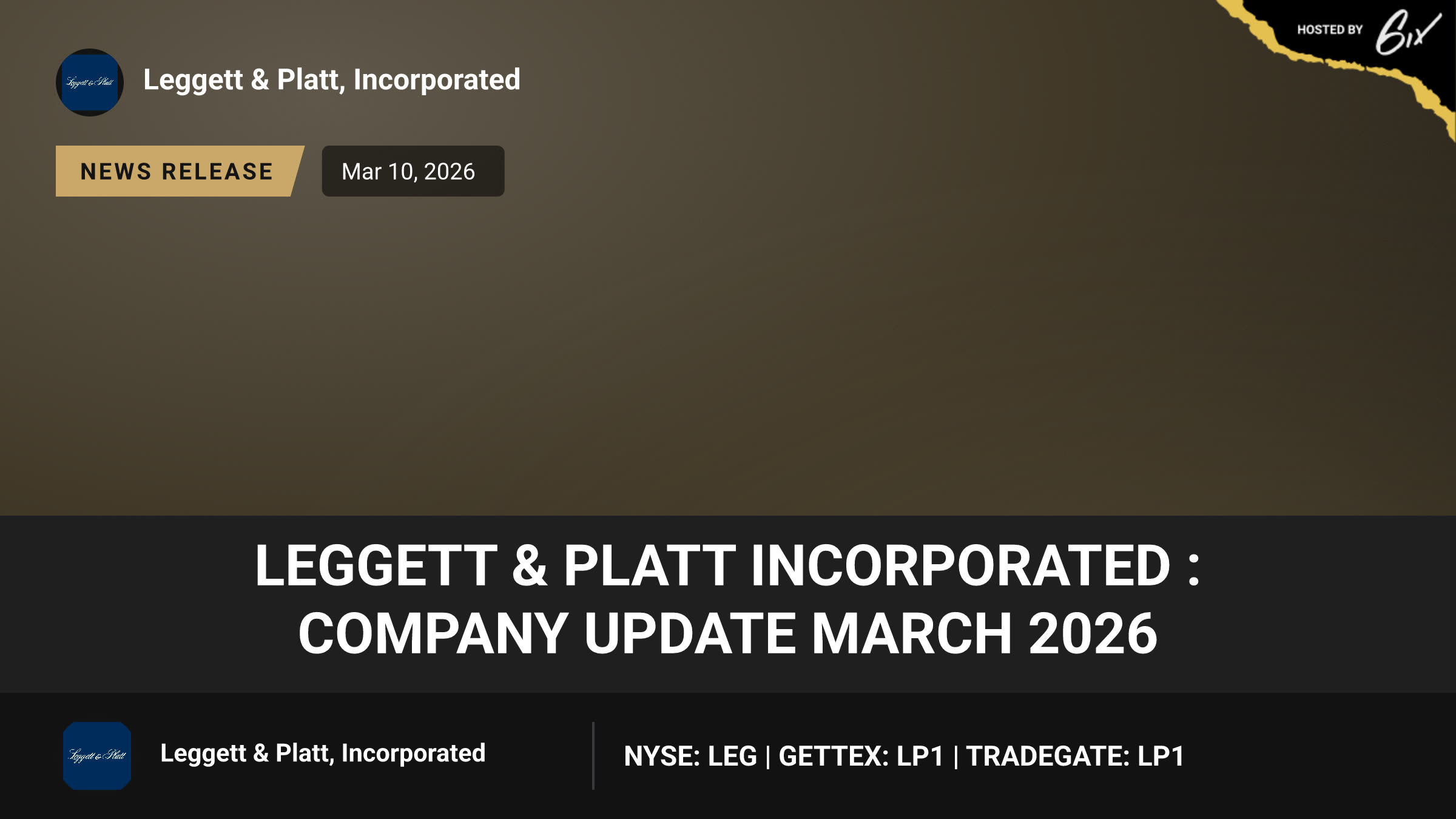 Leggett & Platt Incorporated : Company Update March 2026