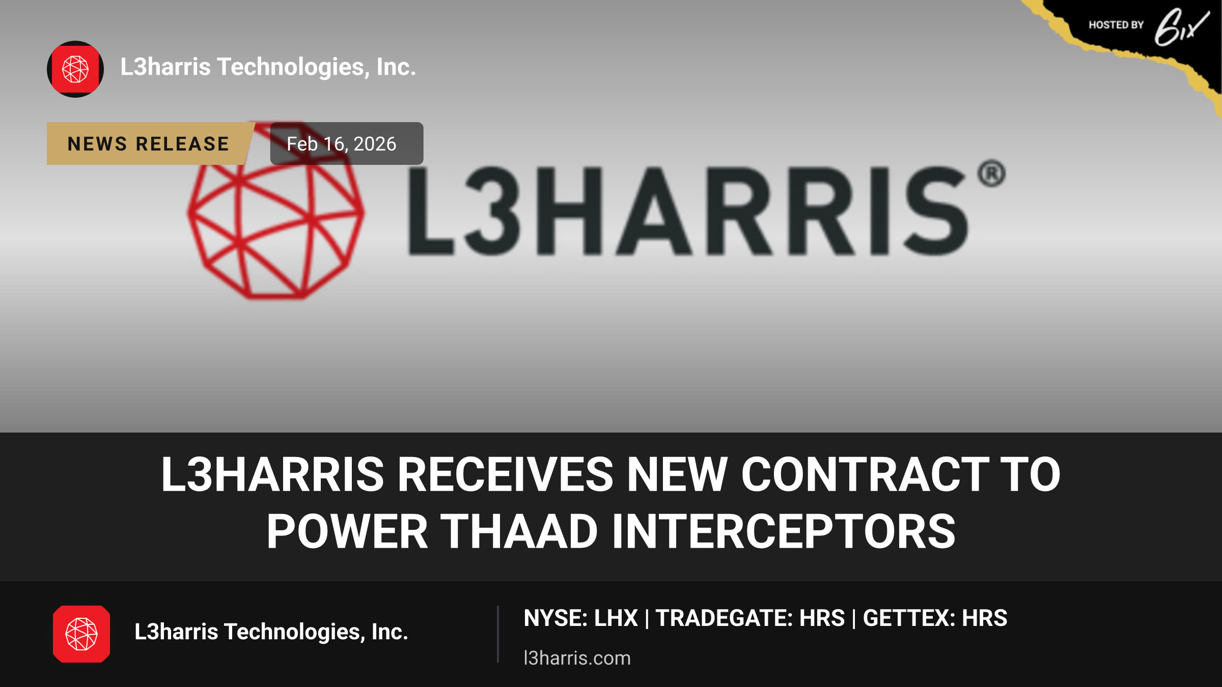 L3Harris Receives New Contract to Power THAAD Interceptors
