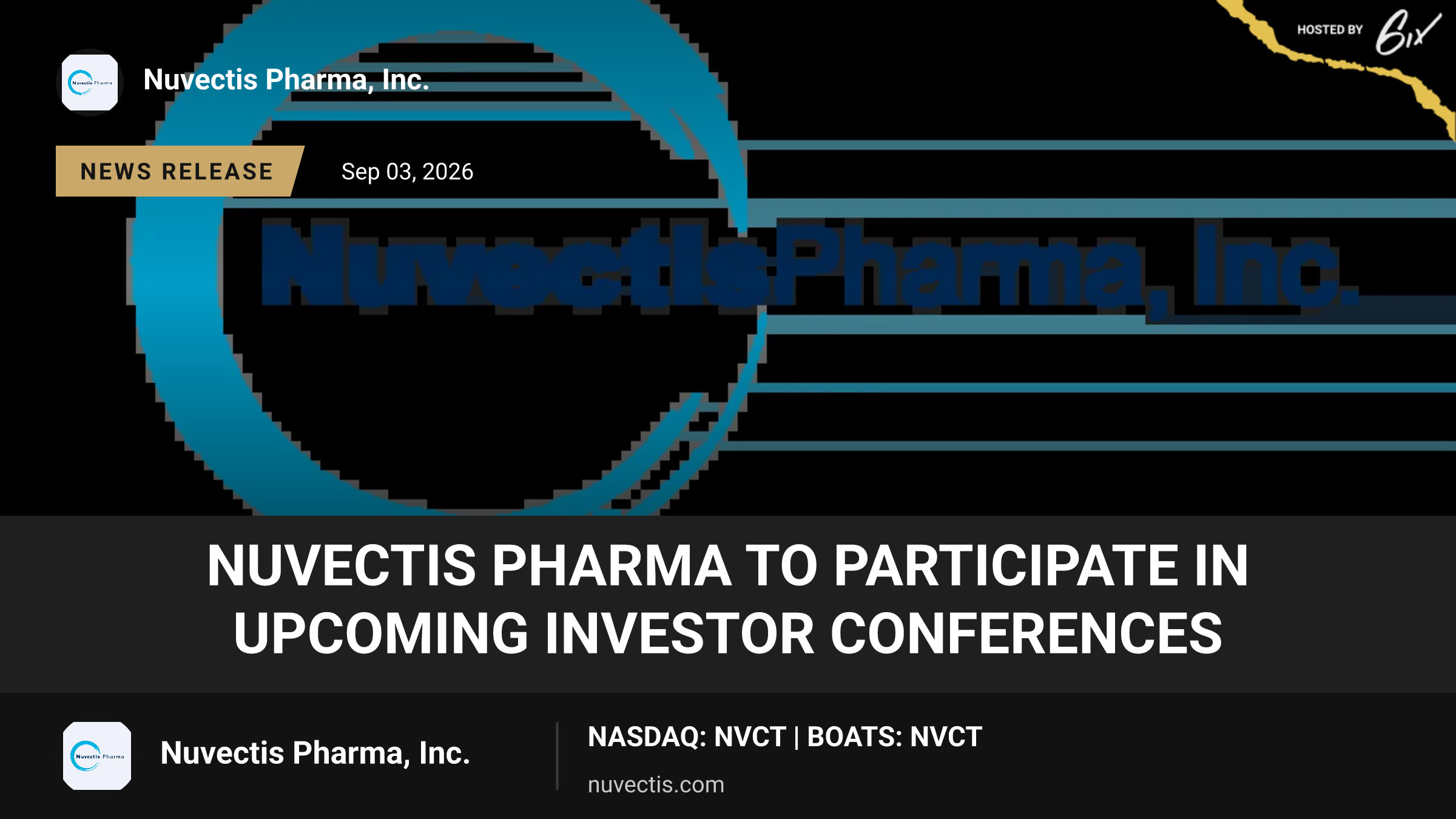 Nuvectis Pharma To Participate in Upcoming Investor Conferences