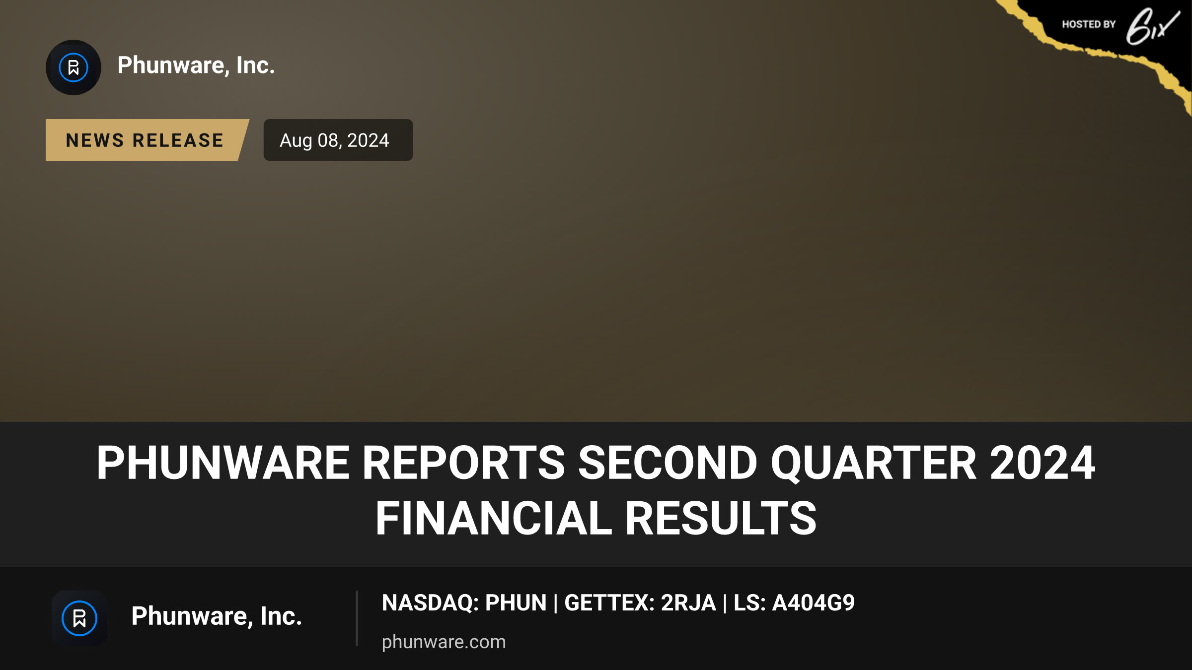 Phunware Reports Second Quarter 2024 Financial Results