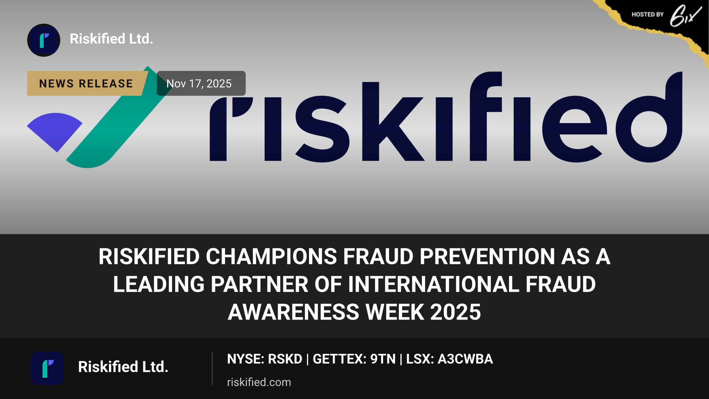 Riskified Champions Fraud Prevention as a Leading Partner of International Fraud Awareness Week 2025