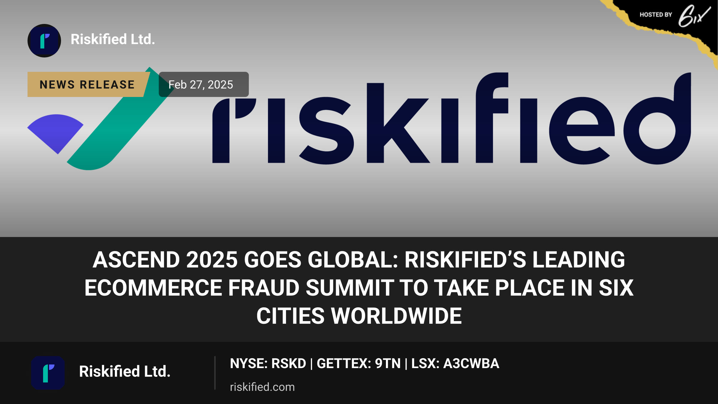 Ascend 2025 Goes Global: Riskified’s Leading Ecommerce Fraud Summit to Take Place in Six Cities Worldwide