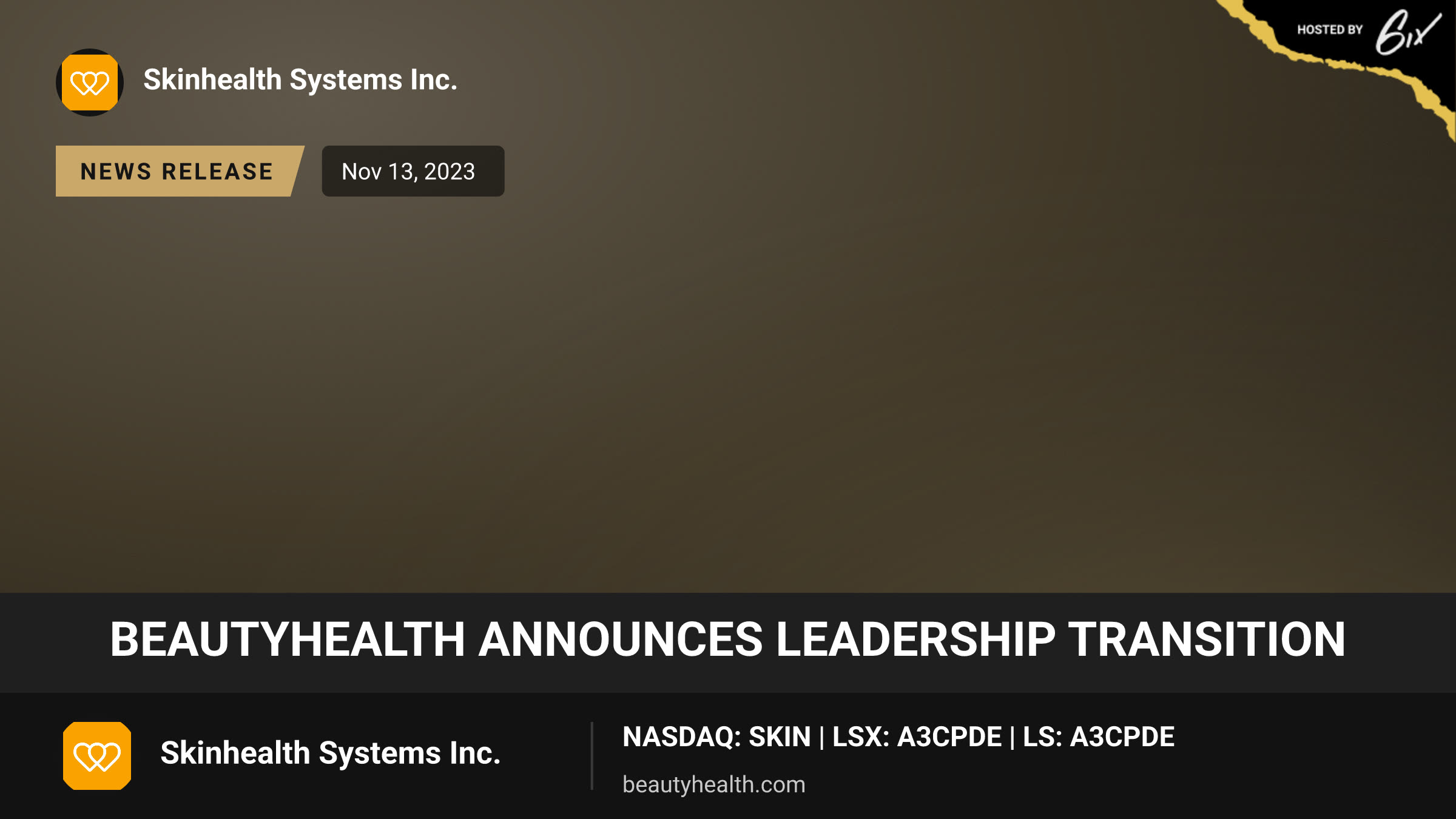 BeautyHealth Announces Leadership Transition