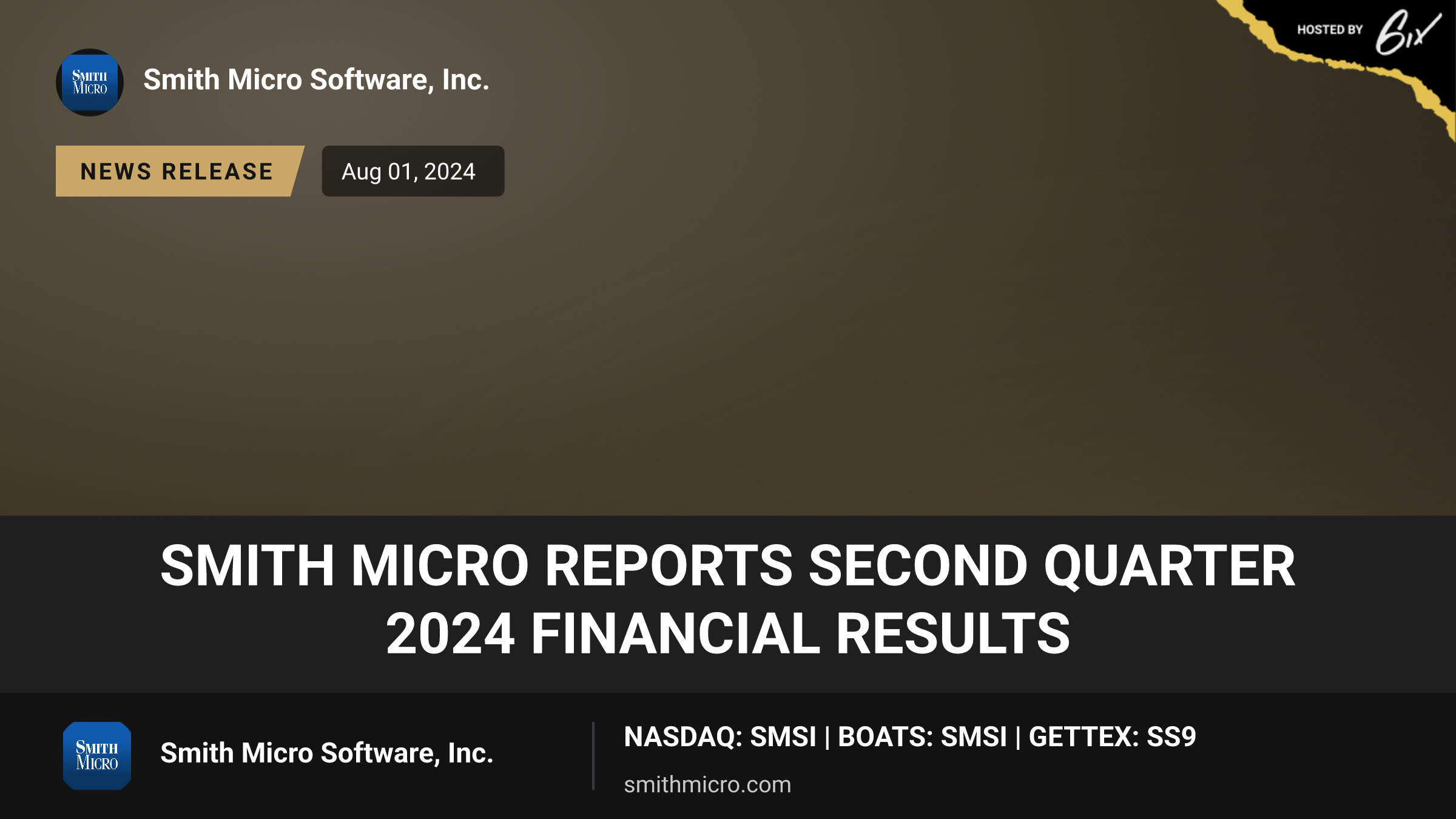 Smith Micro Reports Second Quarter 2024 Financial Results
