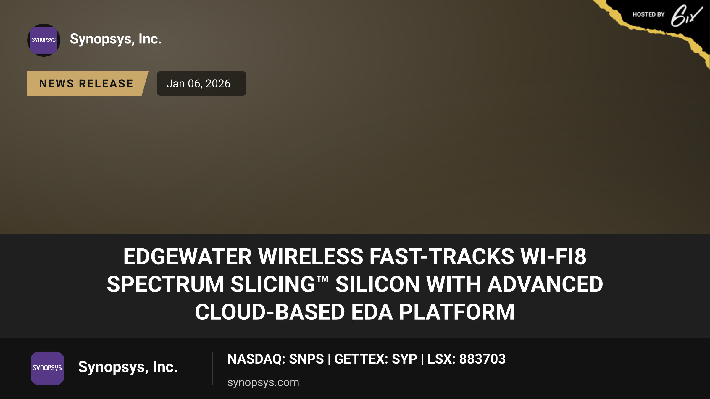 Edgewater Wireless Fast-Tracks Wi-Fi8 Spectrum Slicing™ Silicon with Advanced Cloud-based EDA Platform