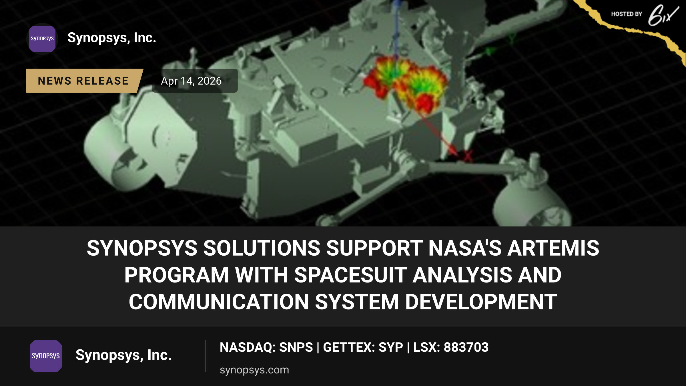 Synopsys Solutions Support NASA's Artemis Program with Spacesuit Analysis and Communication System Development