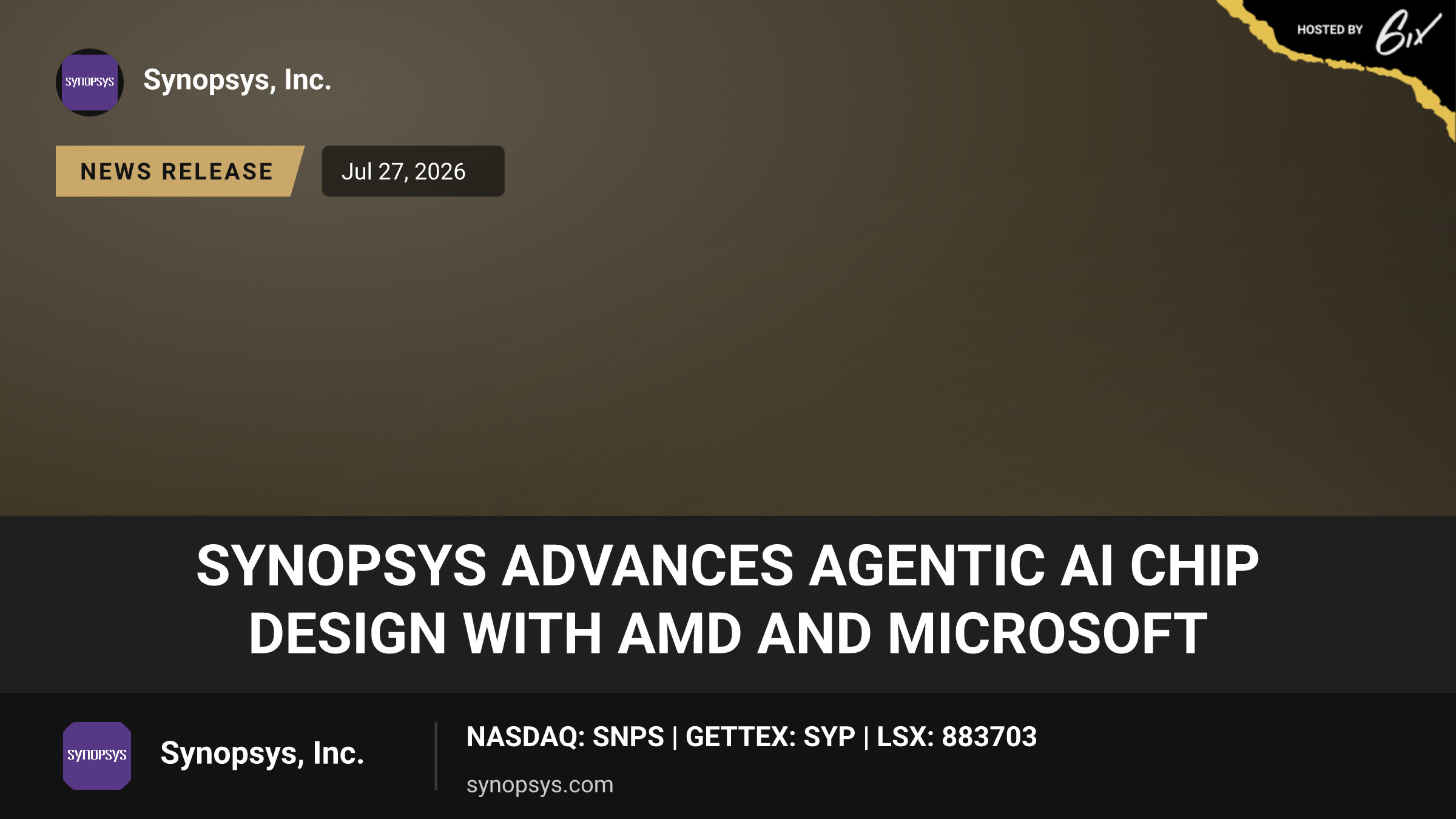 Synopsys Advances Agentic AI Chip Design with AMD and Microsoft