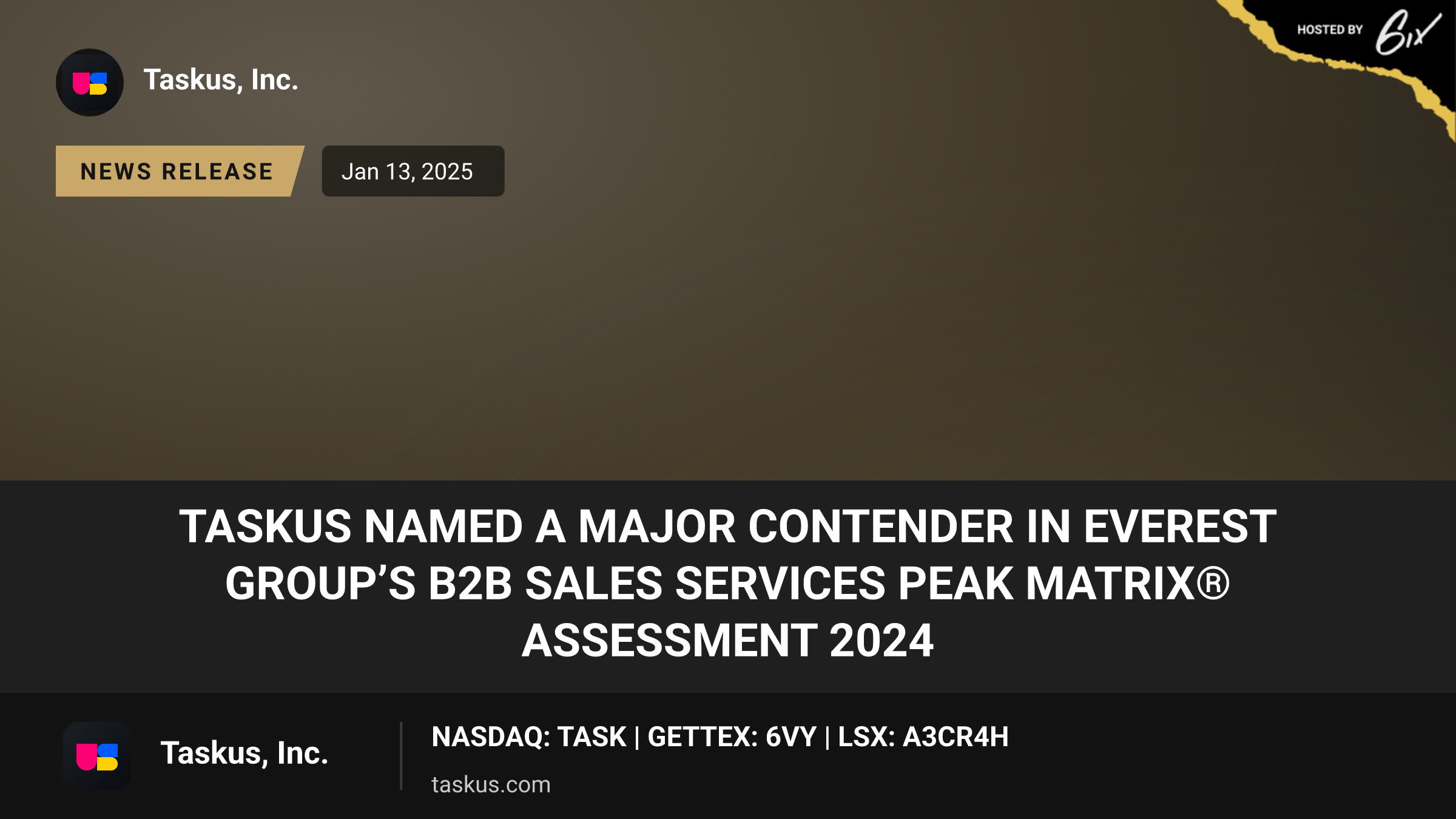 TaskUs Named a Major Contender in Everest Group’s B2B Sales Services PEAK Matrix® Assessment 2024