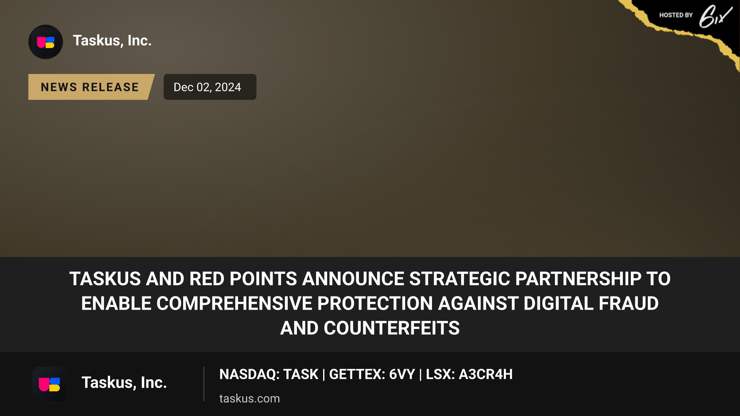 TaskUs and Red Points Announce Strategic Partnership To Enable Comprehensive Protection Against Digital Fraud and Counterfeits