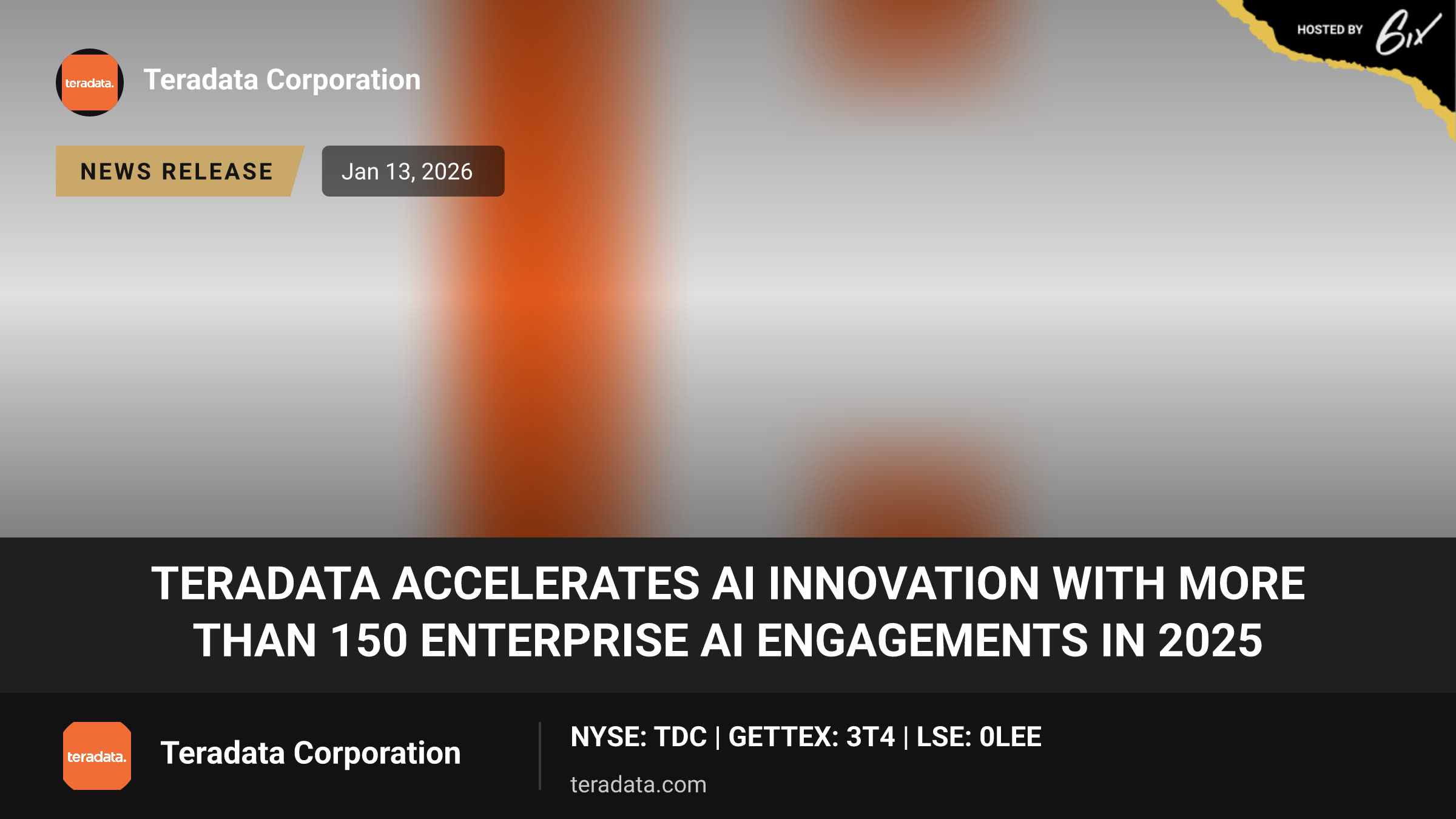 Teradata Accelerates AI Innovation with More than 150 Enterprise AI Engagements in 2025