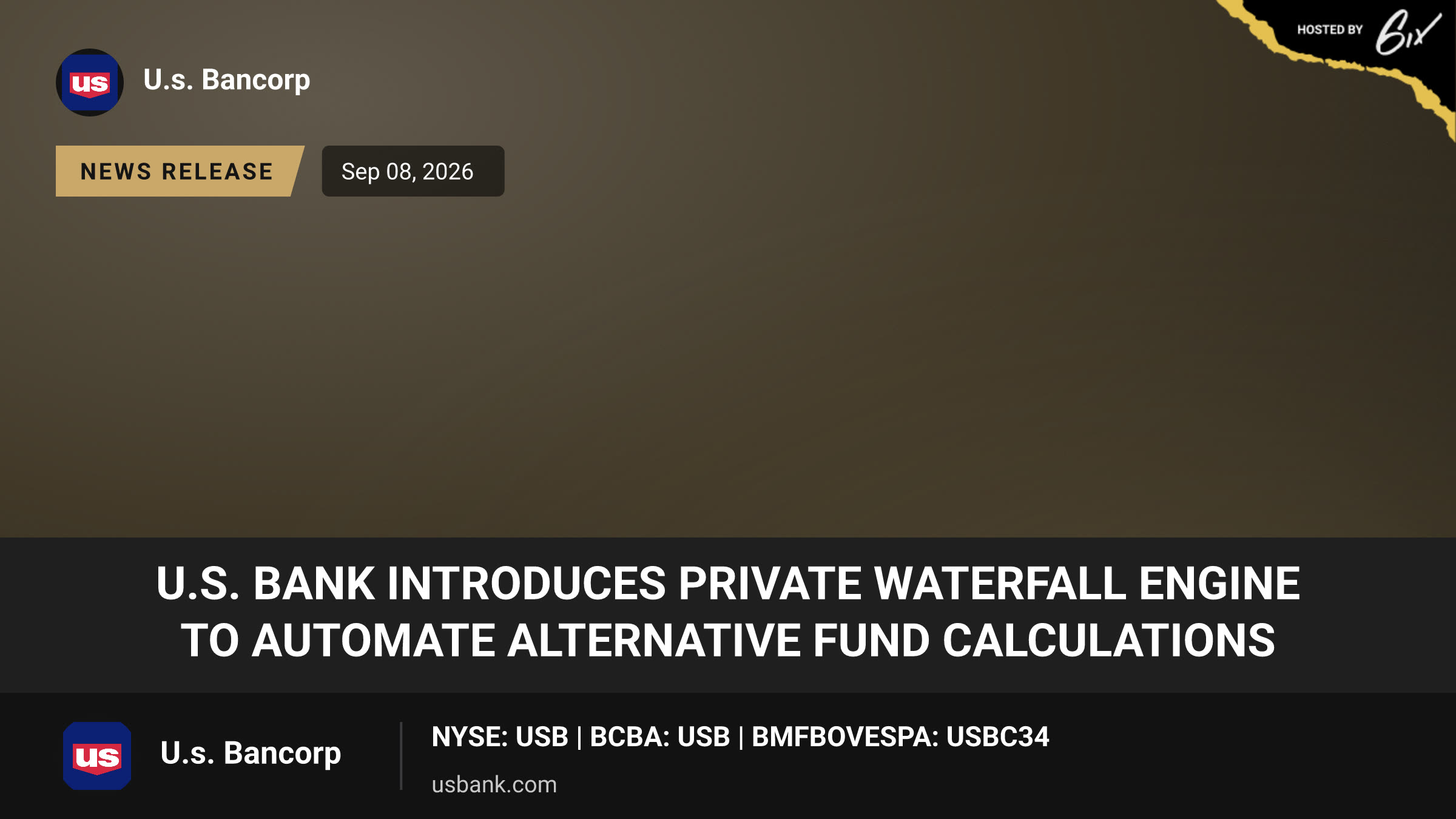 U.S. Bank Introduces Private Waterfall Engine to Automate Alternative Fund Calculations