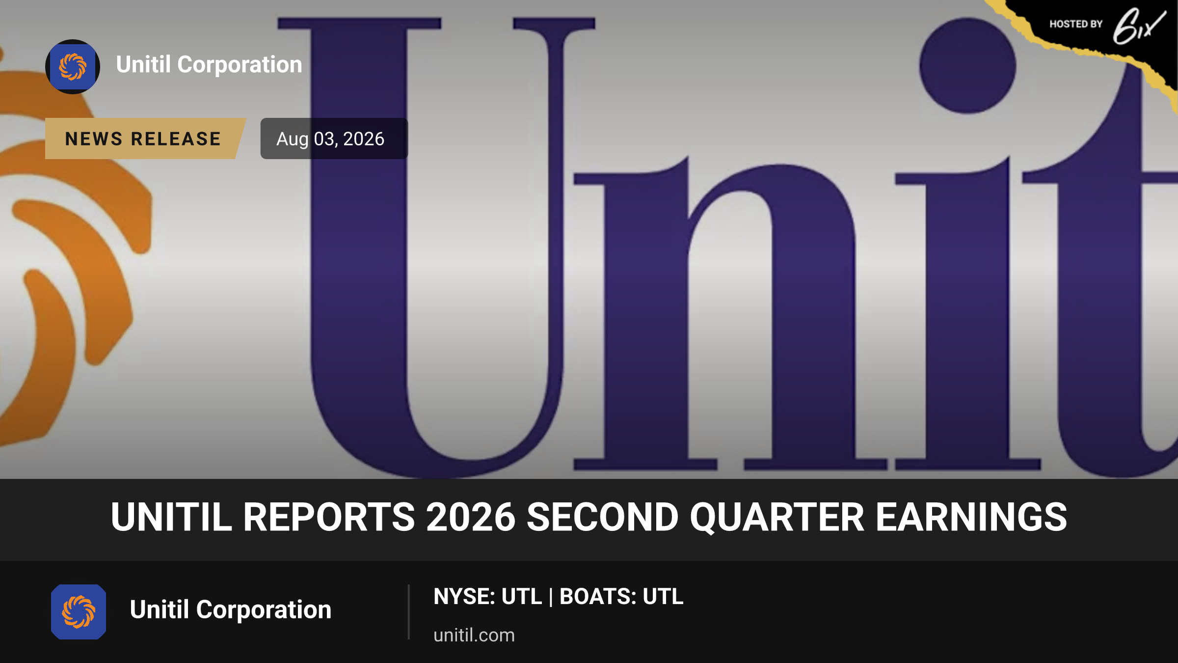Unitil Reports 2026 Second Quarter Earnings