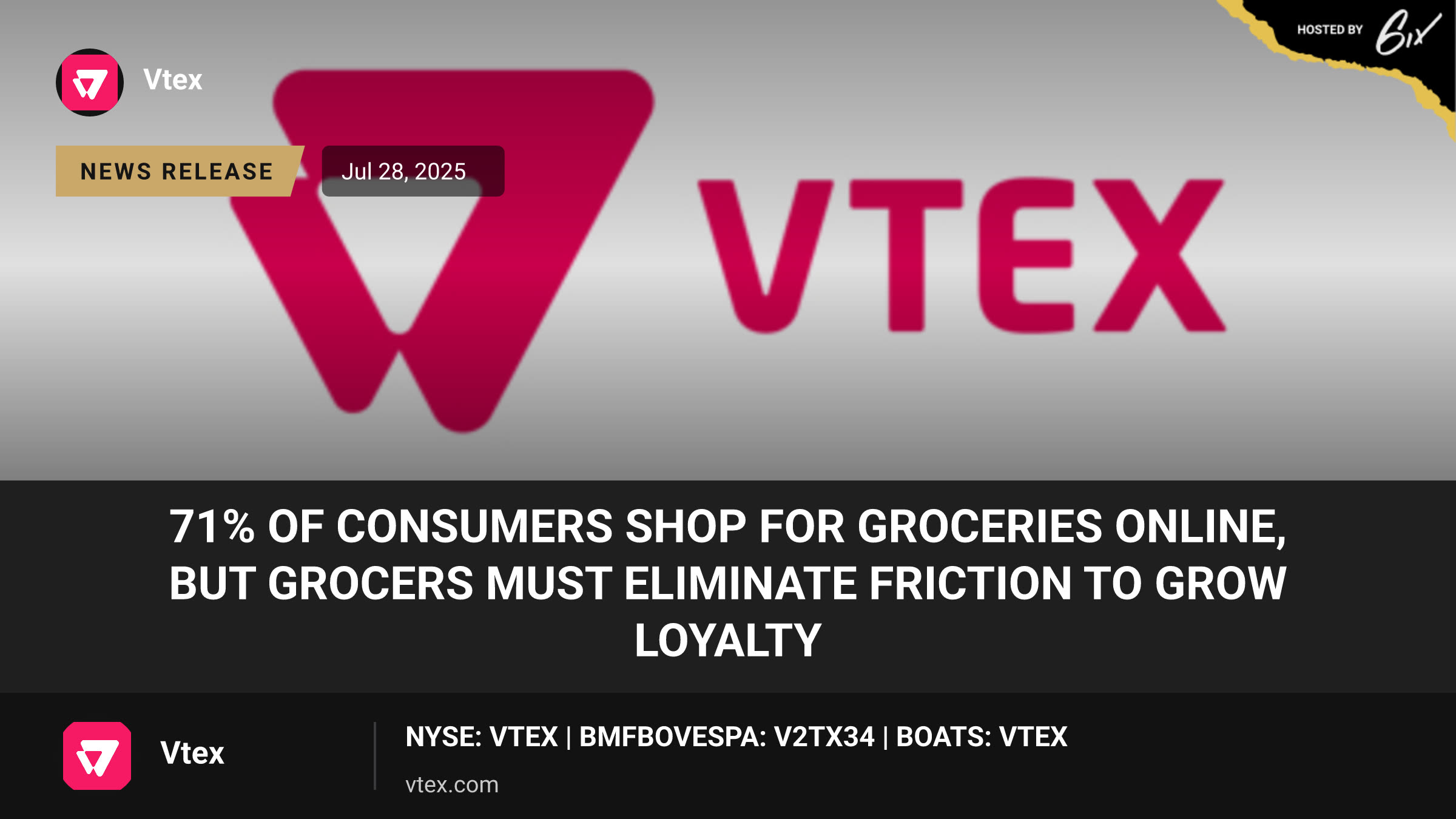 71% of Consumers Shop for Groceries Online, But Grocers Must Eliminate Friction to Grow Loyalty
