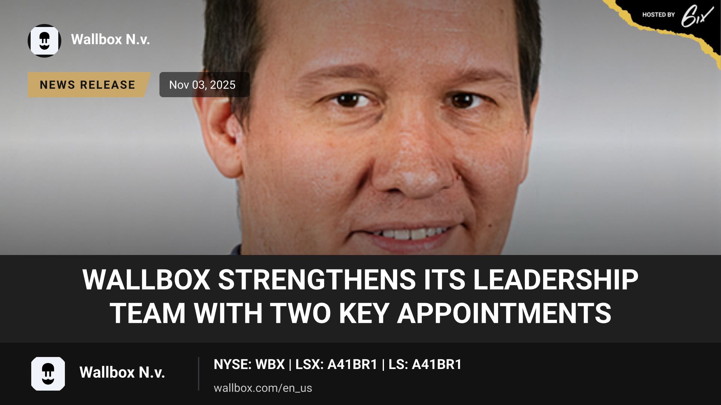 Wallbox Strengthens Its Leadership Team With Two Key Appointments