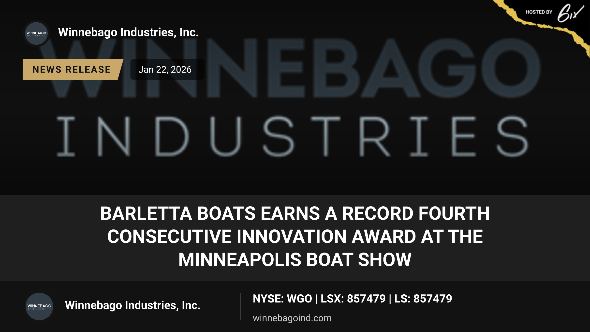 Barletta Boats earns a record fourth consecutive Innovation Award at the Minneapolis Boat Show