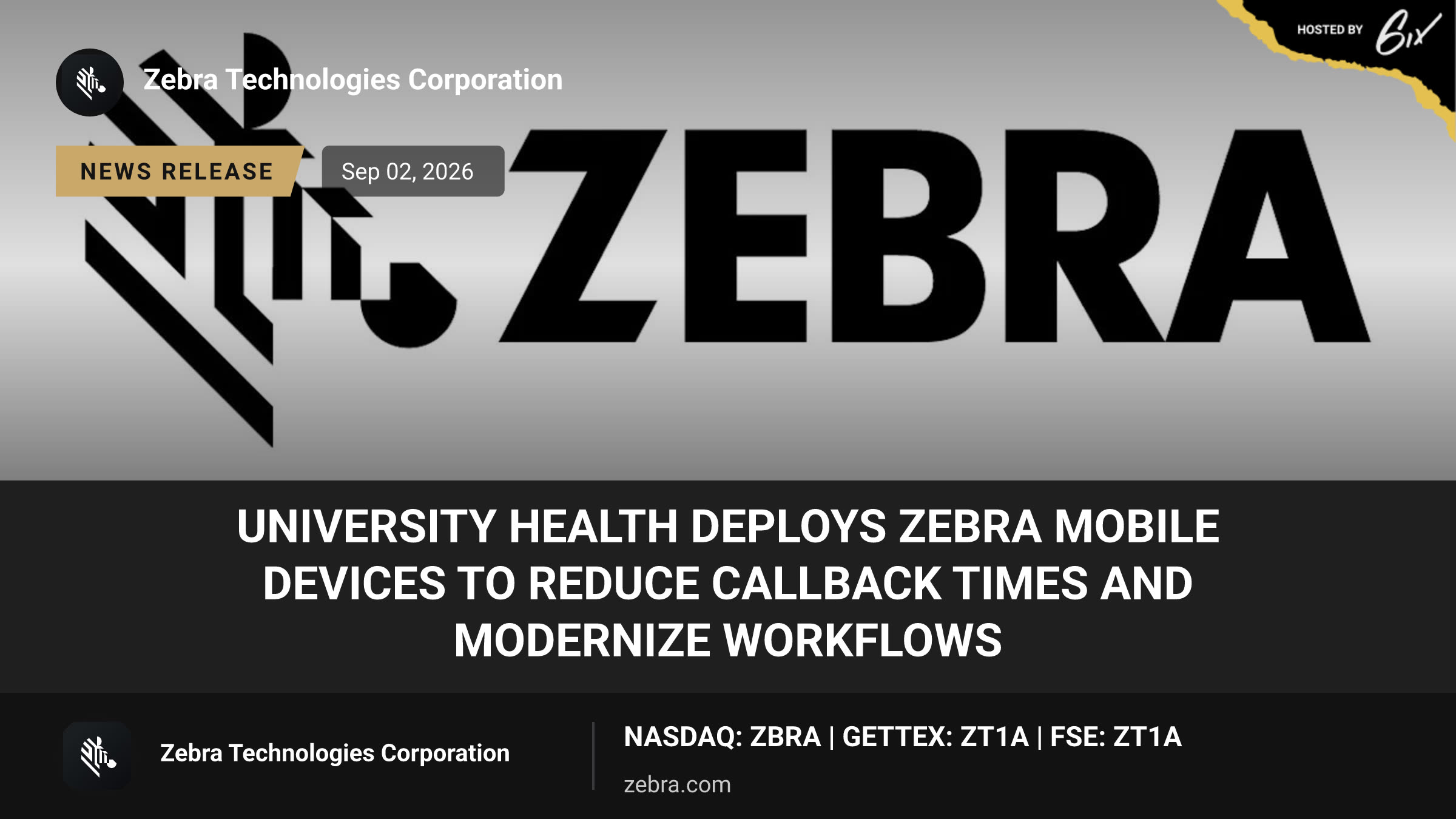 University Health Deploys Zebra Mobile Devices to Reduce Callback Times and Modernize Workflows