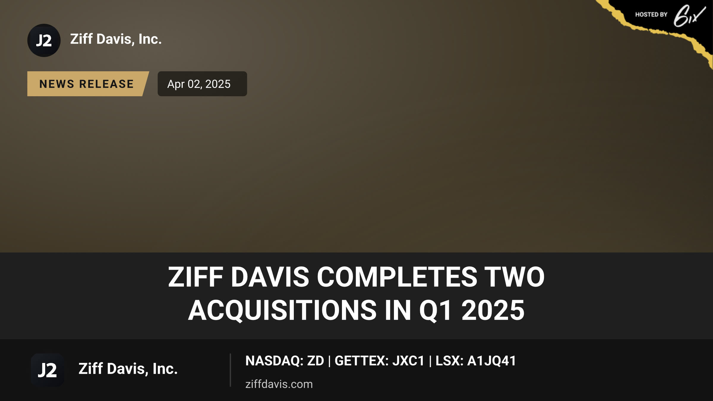 Ziff Davis Completes Two Acquisitions in Q1 2025