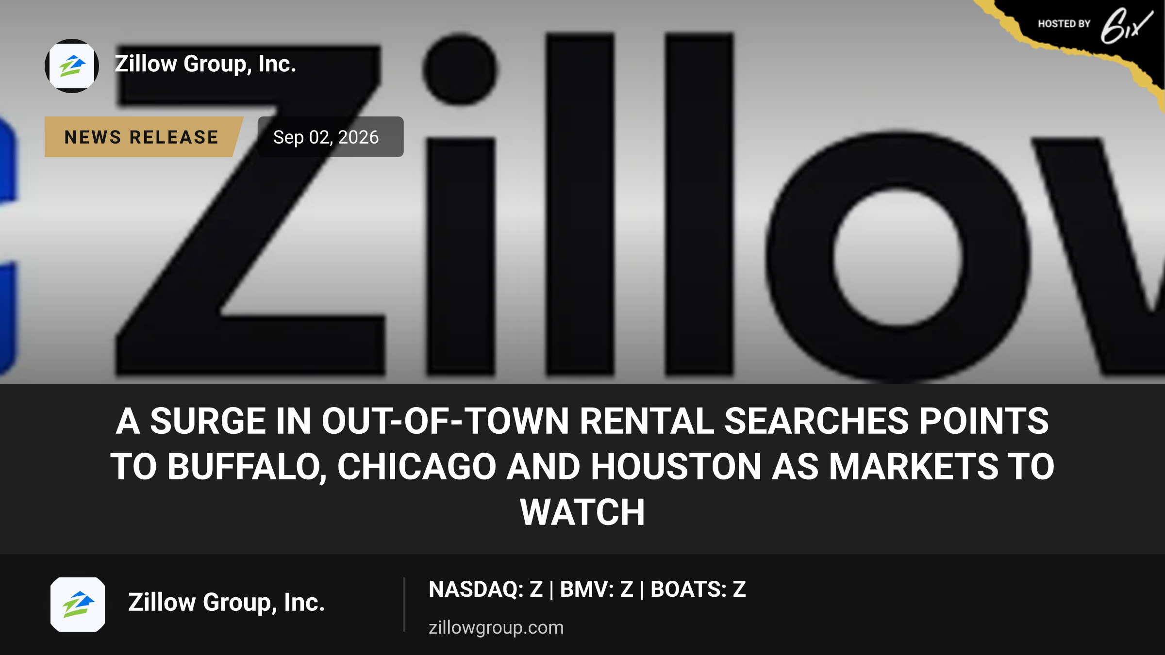 A surge in out-of-town rental searches points to Buffalo, Chicago and Houston as markets to watch