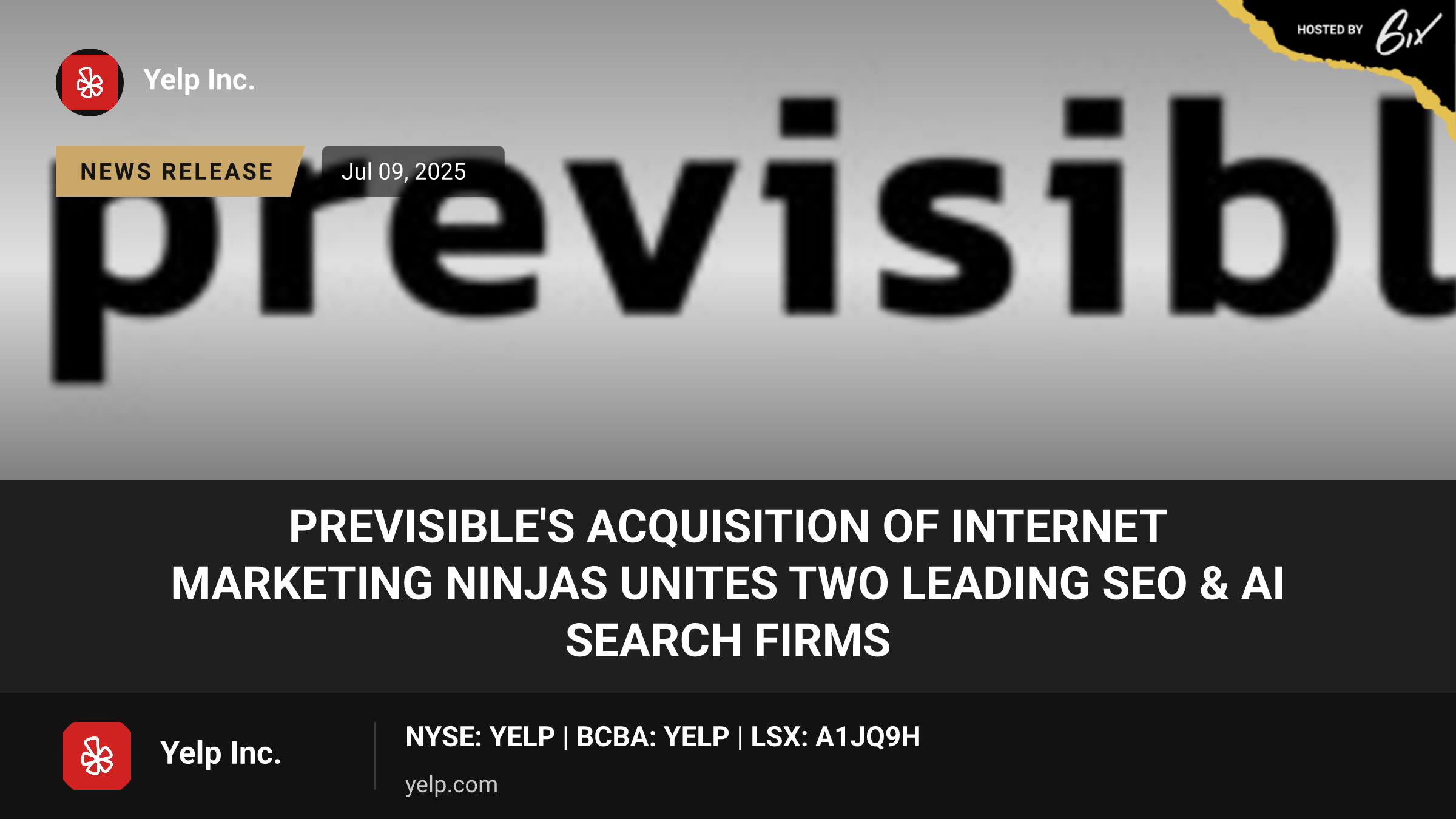 Previsible's Acquisition of Internet Marketing Ninjas Unites Two Leading SEO & AI Search Firms
