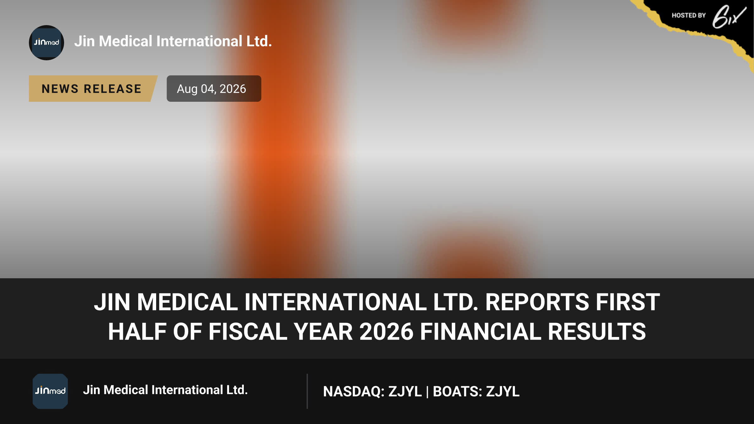 JIN MEDICAL INTERNATIONAL LTD. Reports First Half of Fiscal Year 2026 Financial Results